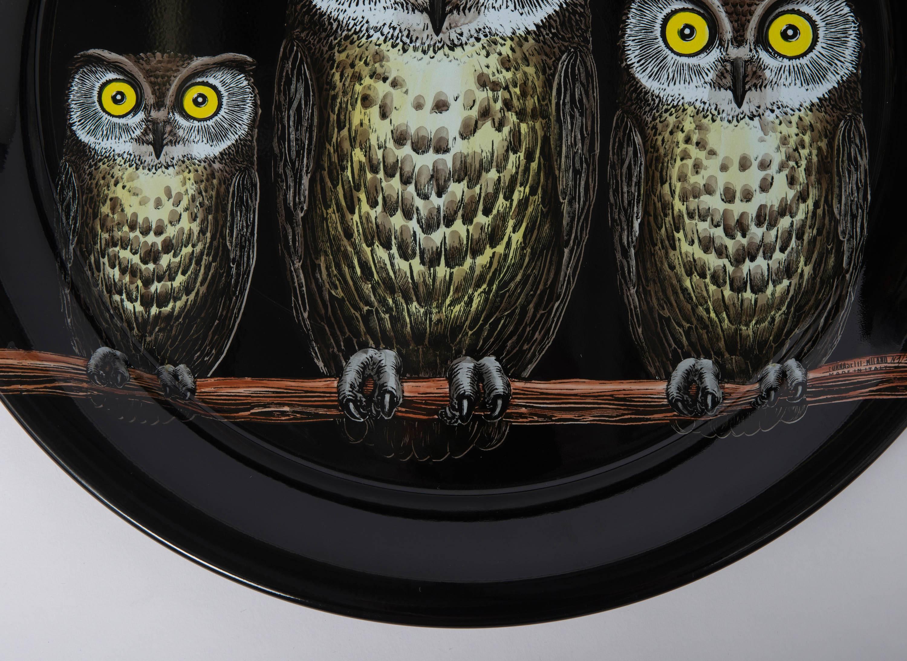 Contemporary Atelier Fornasetti metal serving tray 