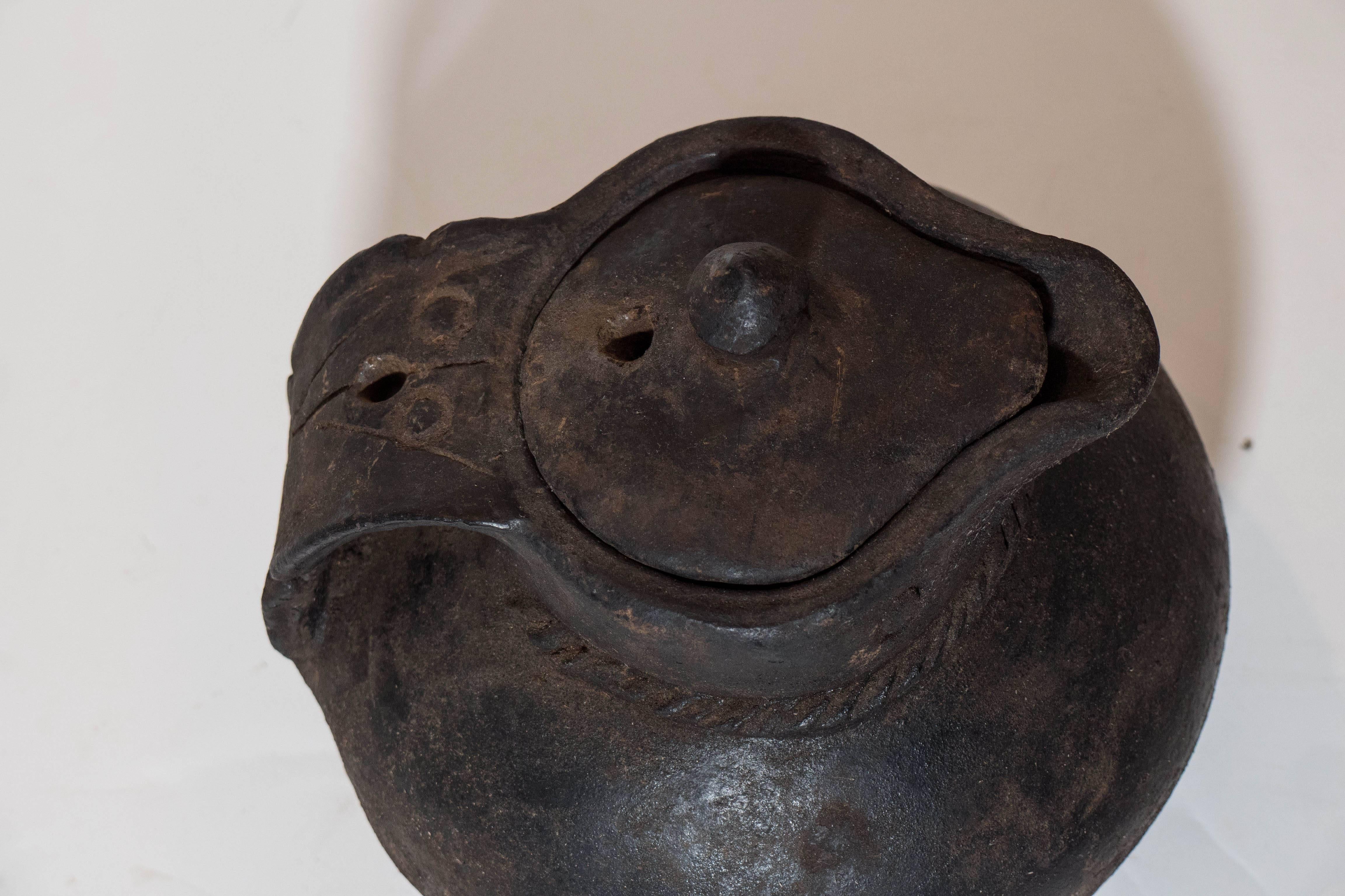 Chinese Rustic Tibetan Covered Pitcher For Sale