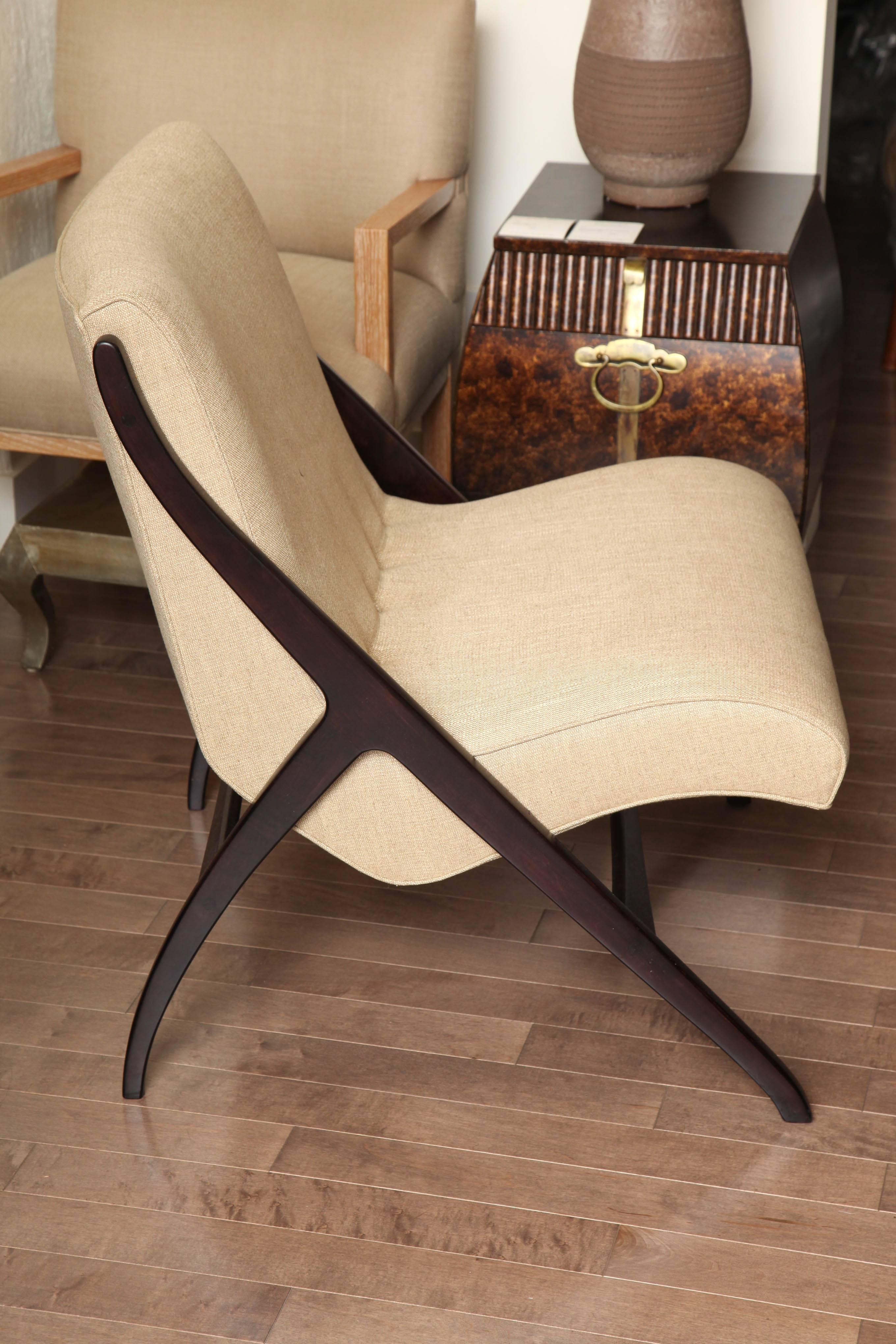 Pair of Scandinavian Chairs, circa 1960 In Excellent Condition For Sale In New York, NY