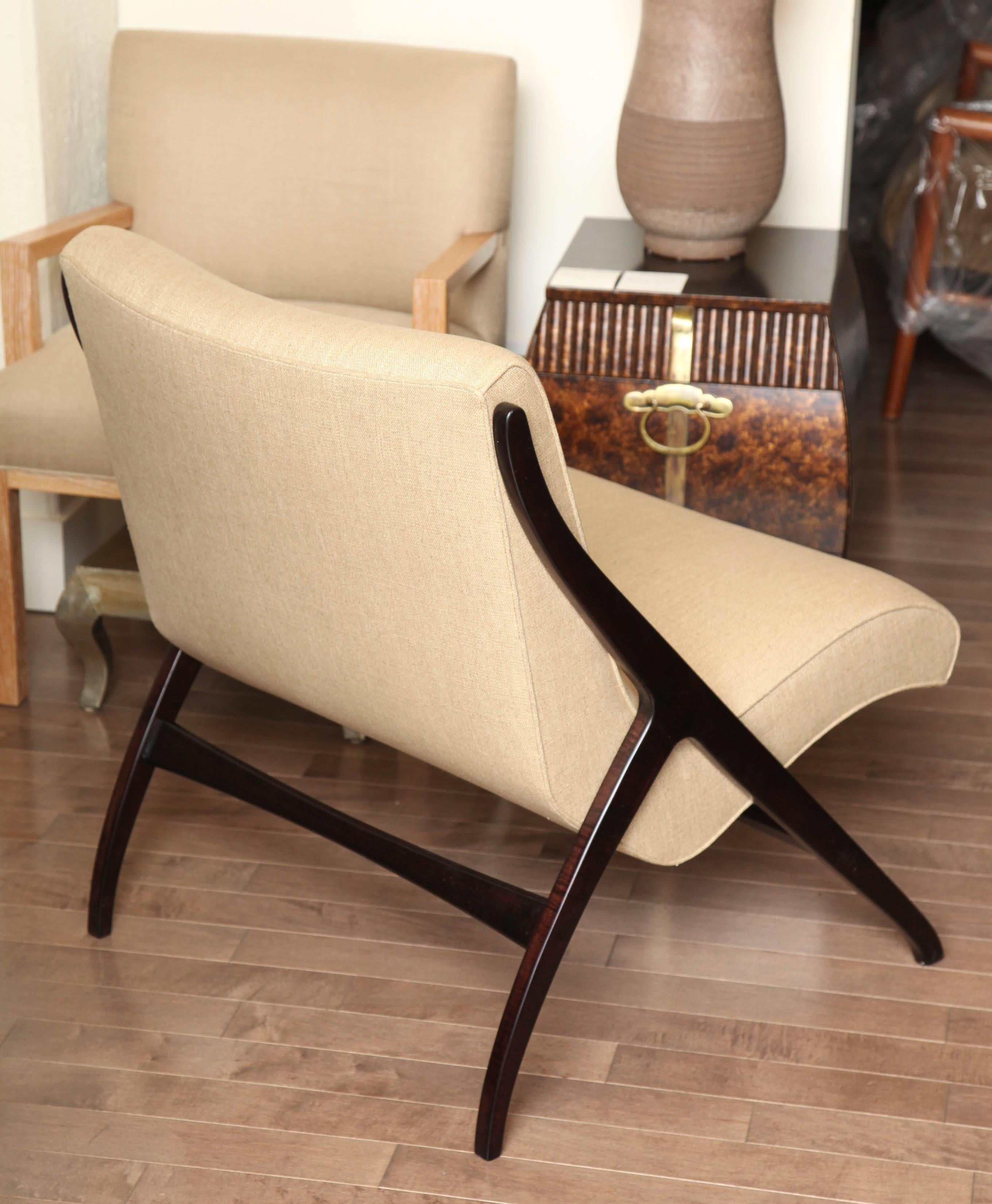 Pair of Scandinavian Chairs, circa 1960 For Sale 1
