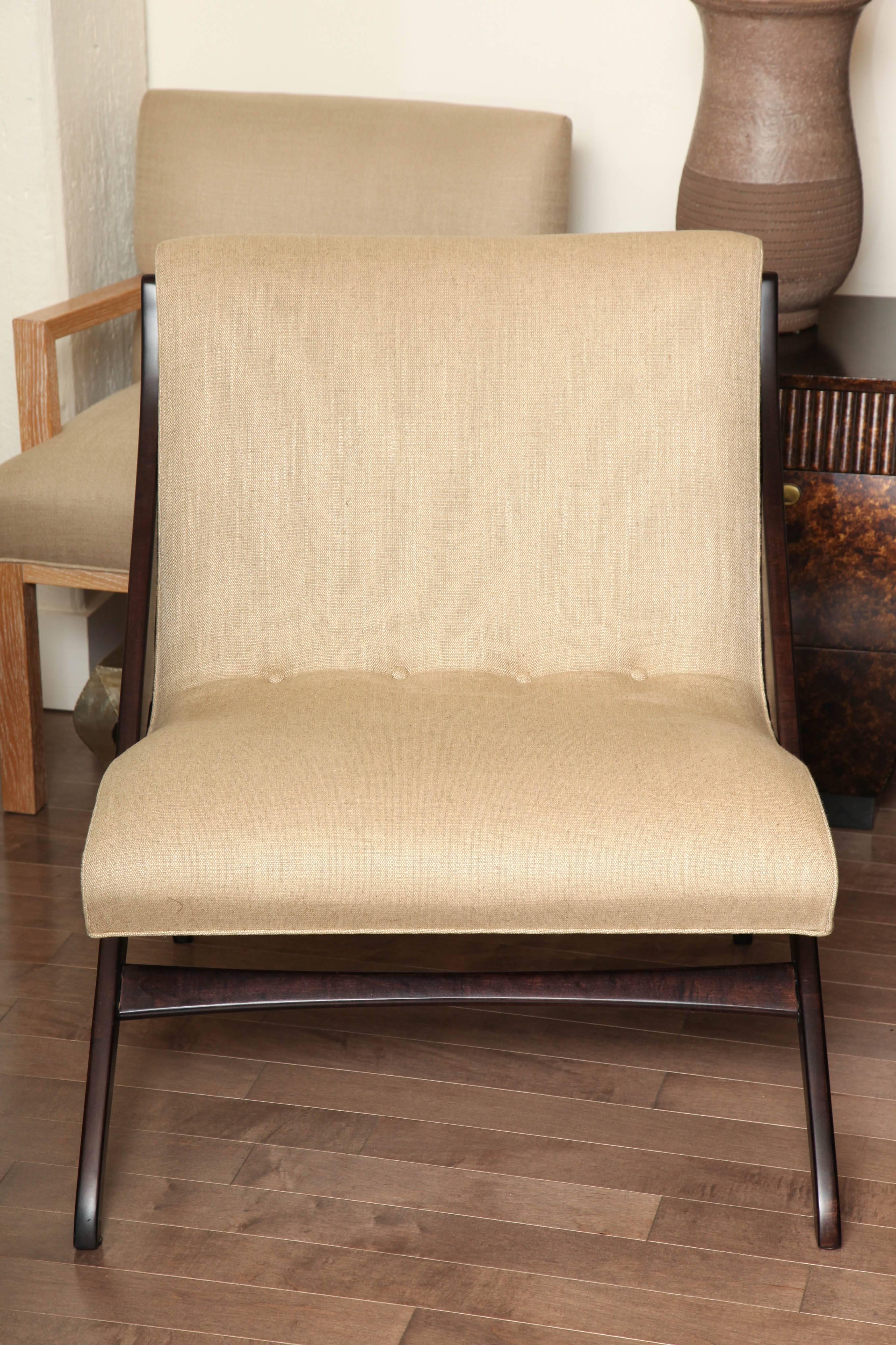 Pair of Scandinavian Chairs, circa 1960 For Sale 2