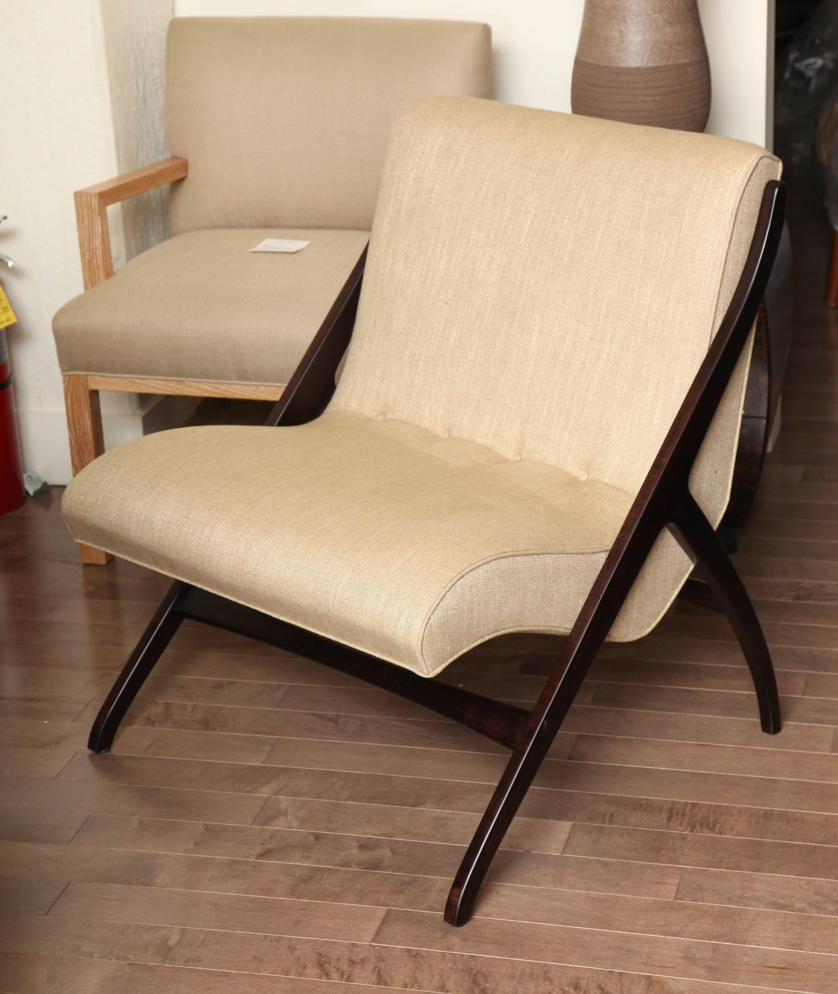 Pair of Scandinavian Chairs, circa 1960 For Sale 3