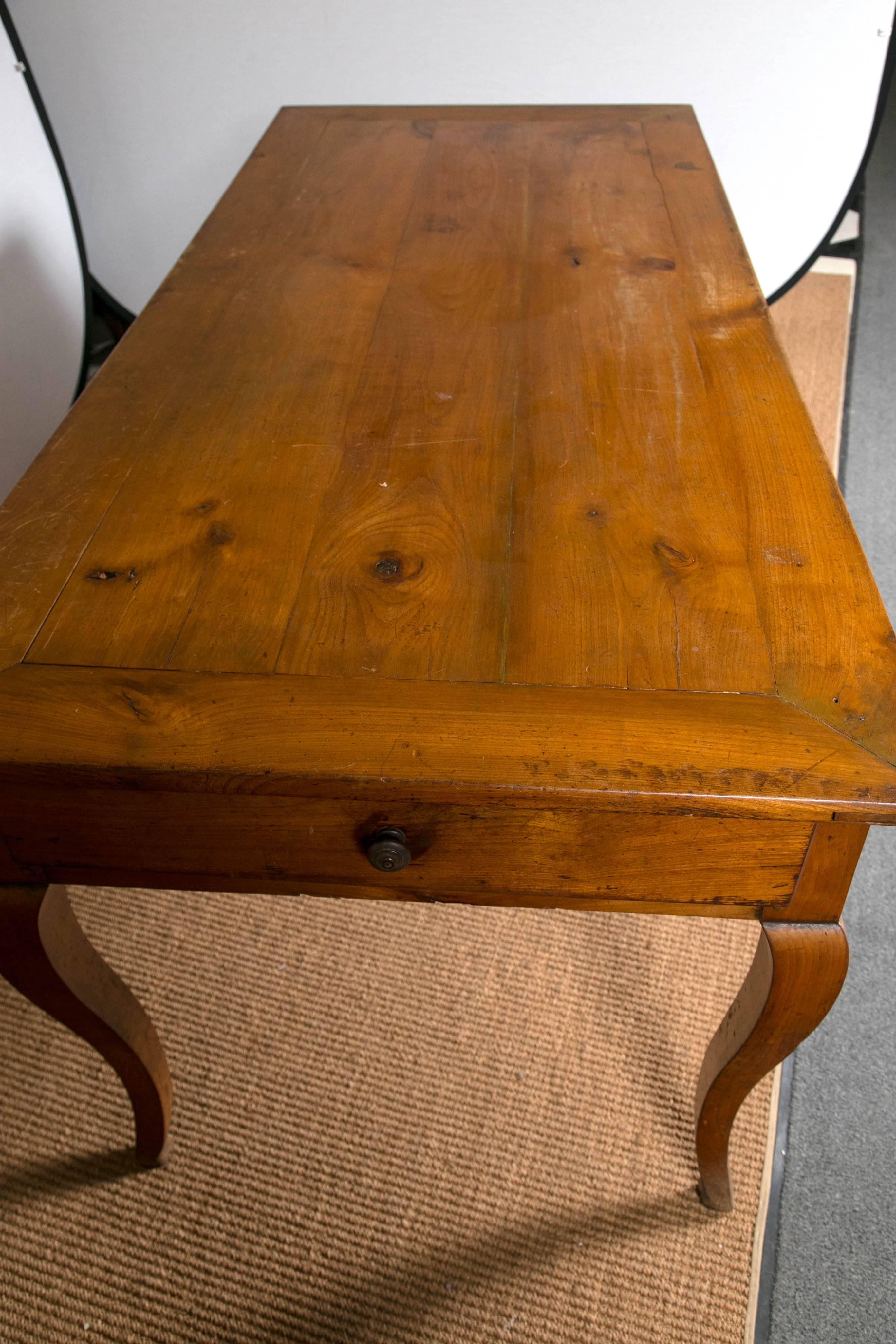French Provencal Fruitwood Table, circa 1900, France