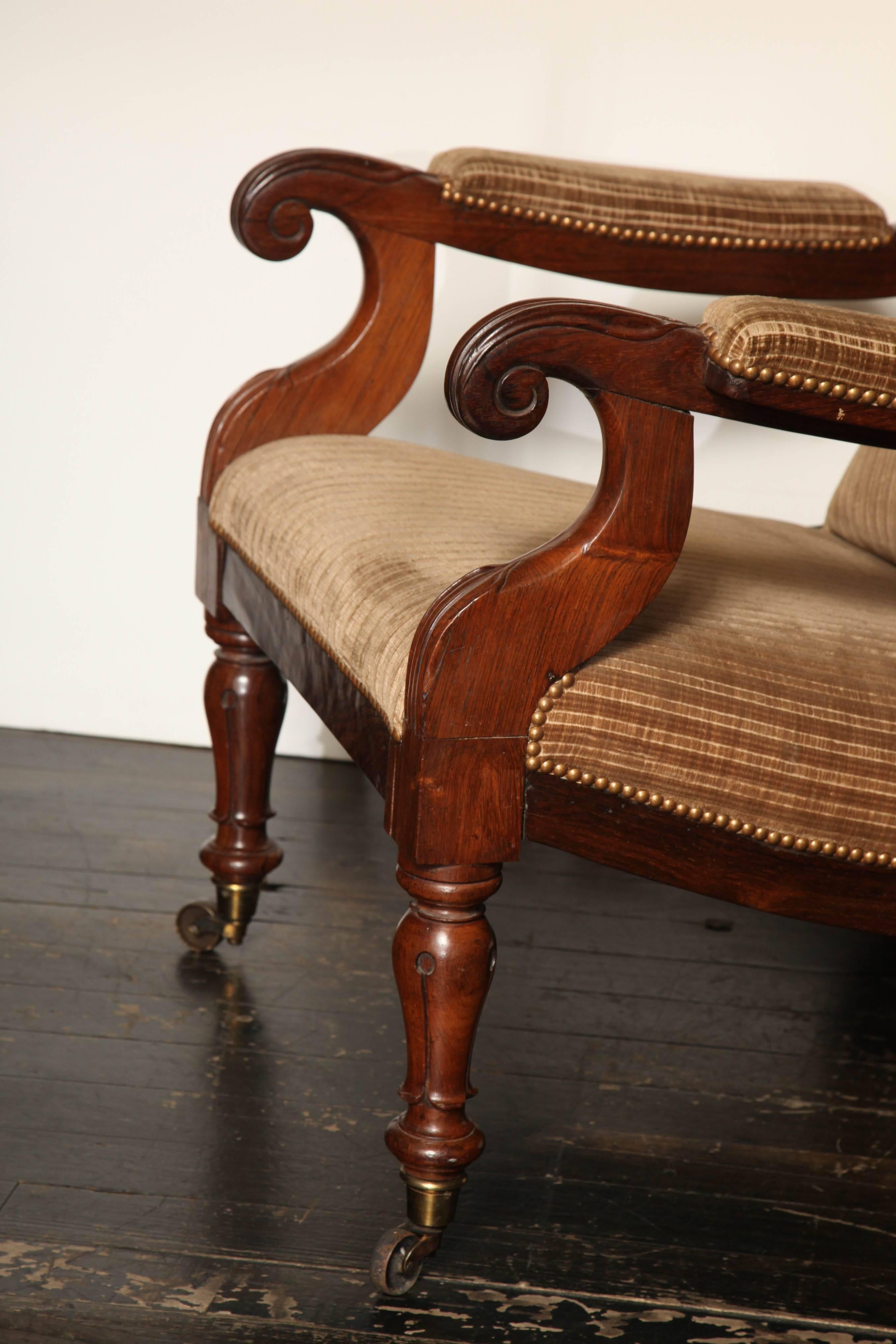 Early 19th Century English Regency Library Armchair