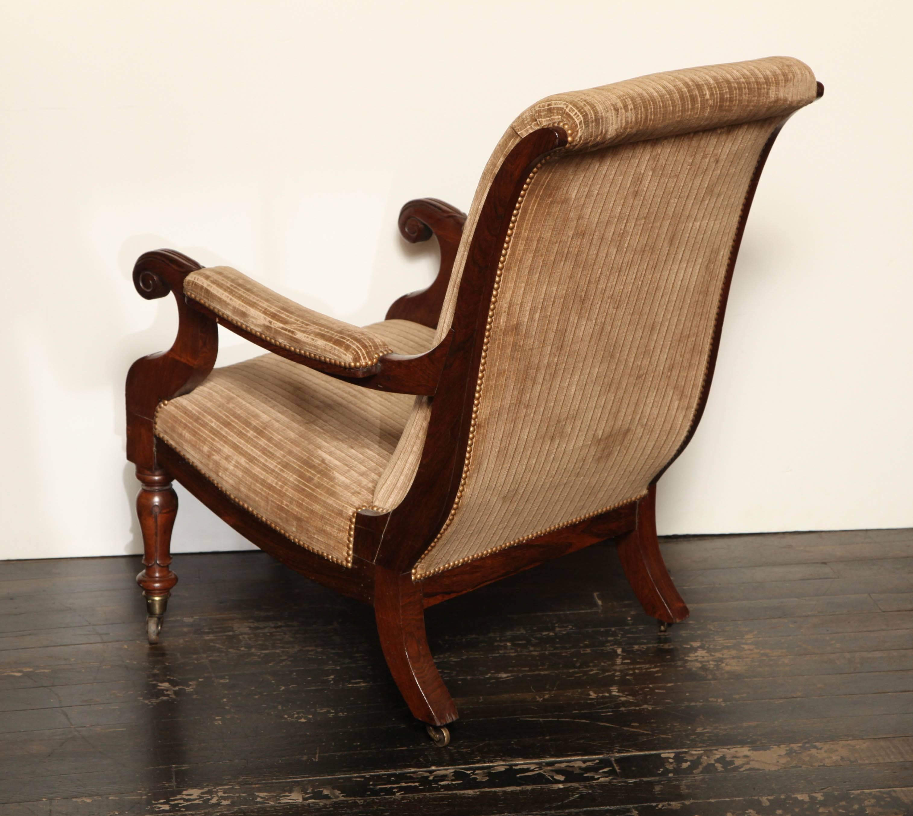 Early 19th Century Regency Library Armchair 1