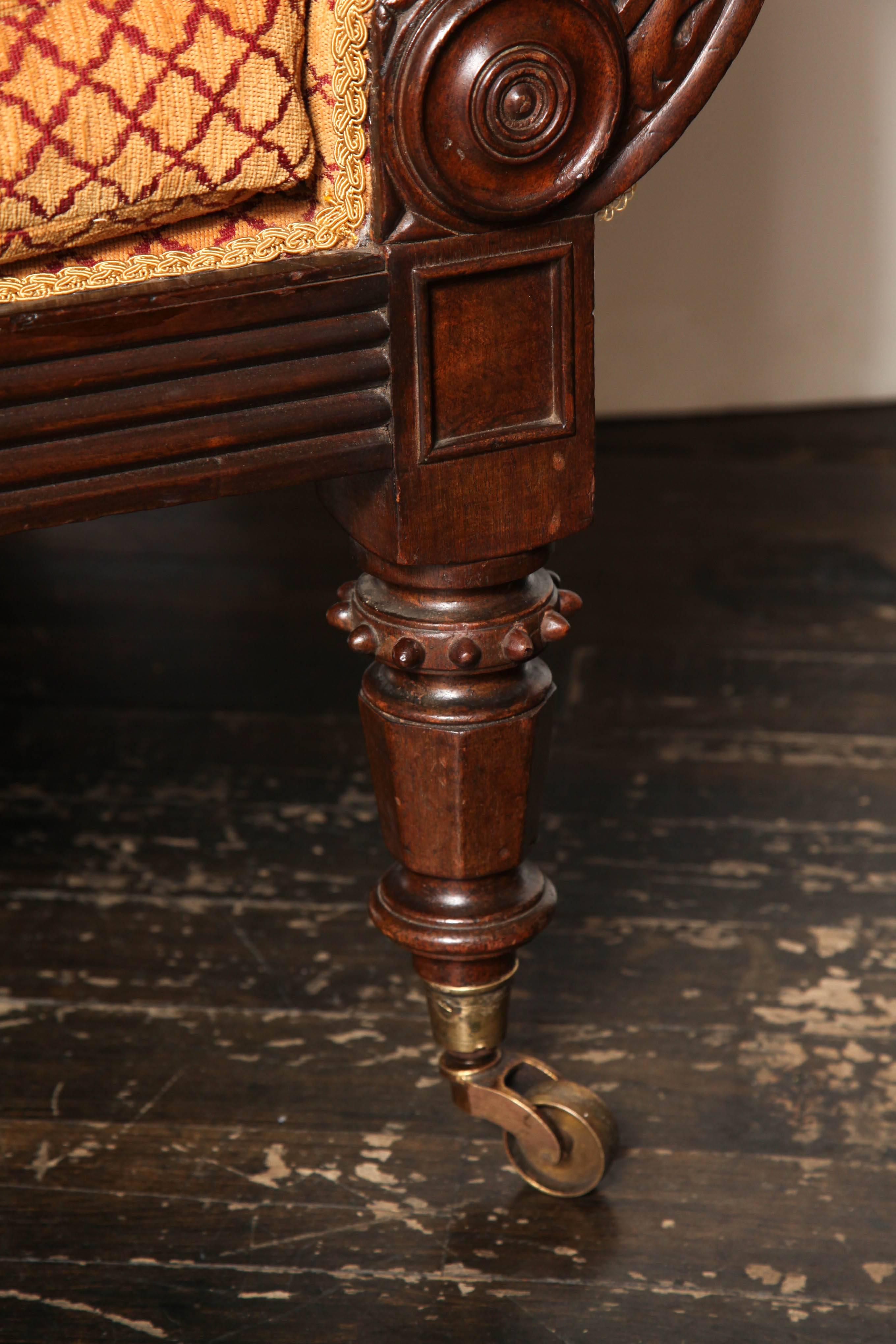 English Regency Library Chair In Excellent Condition In New York, NY