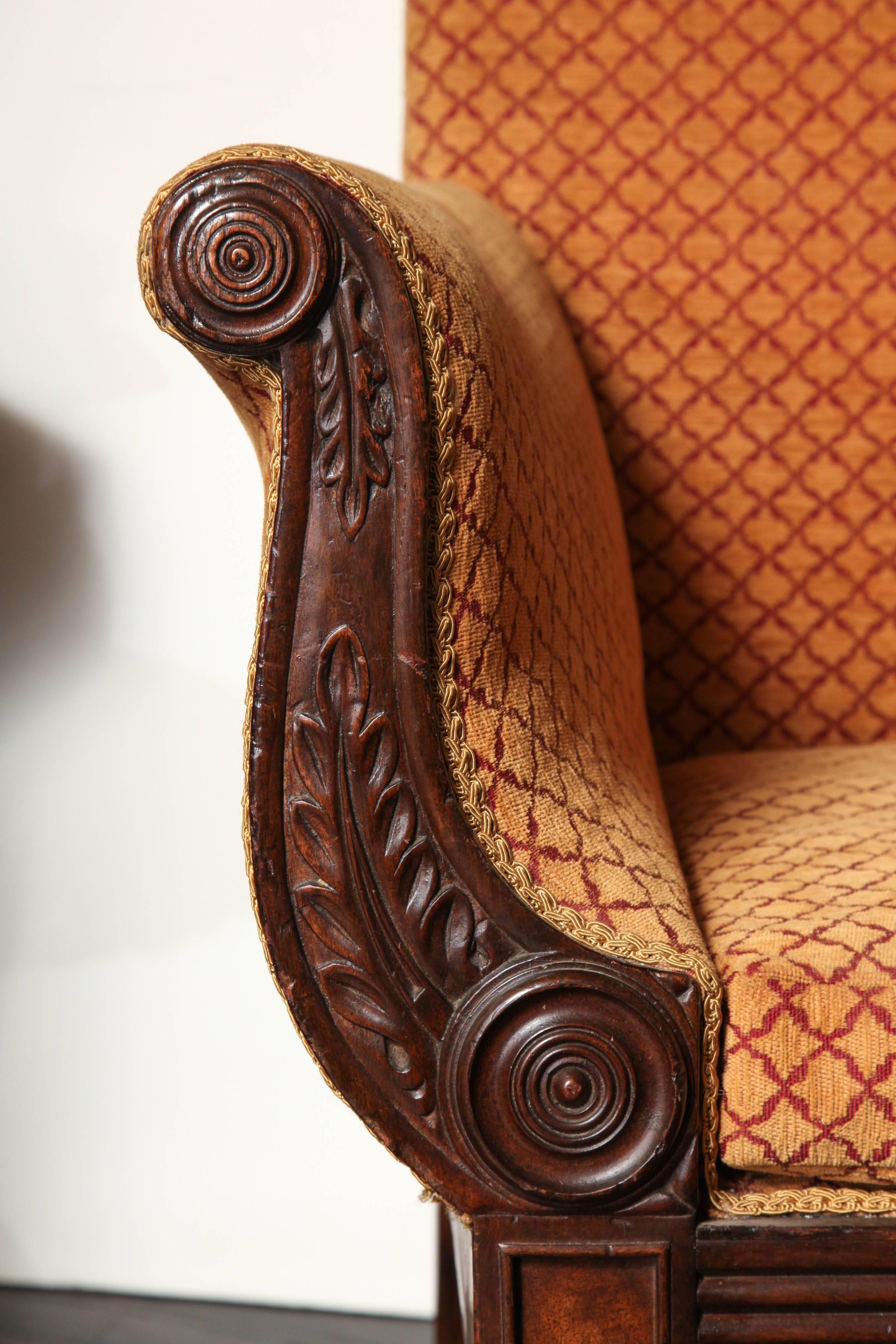 19th Century English Regency Library Chair