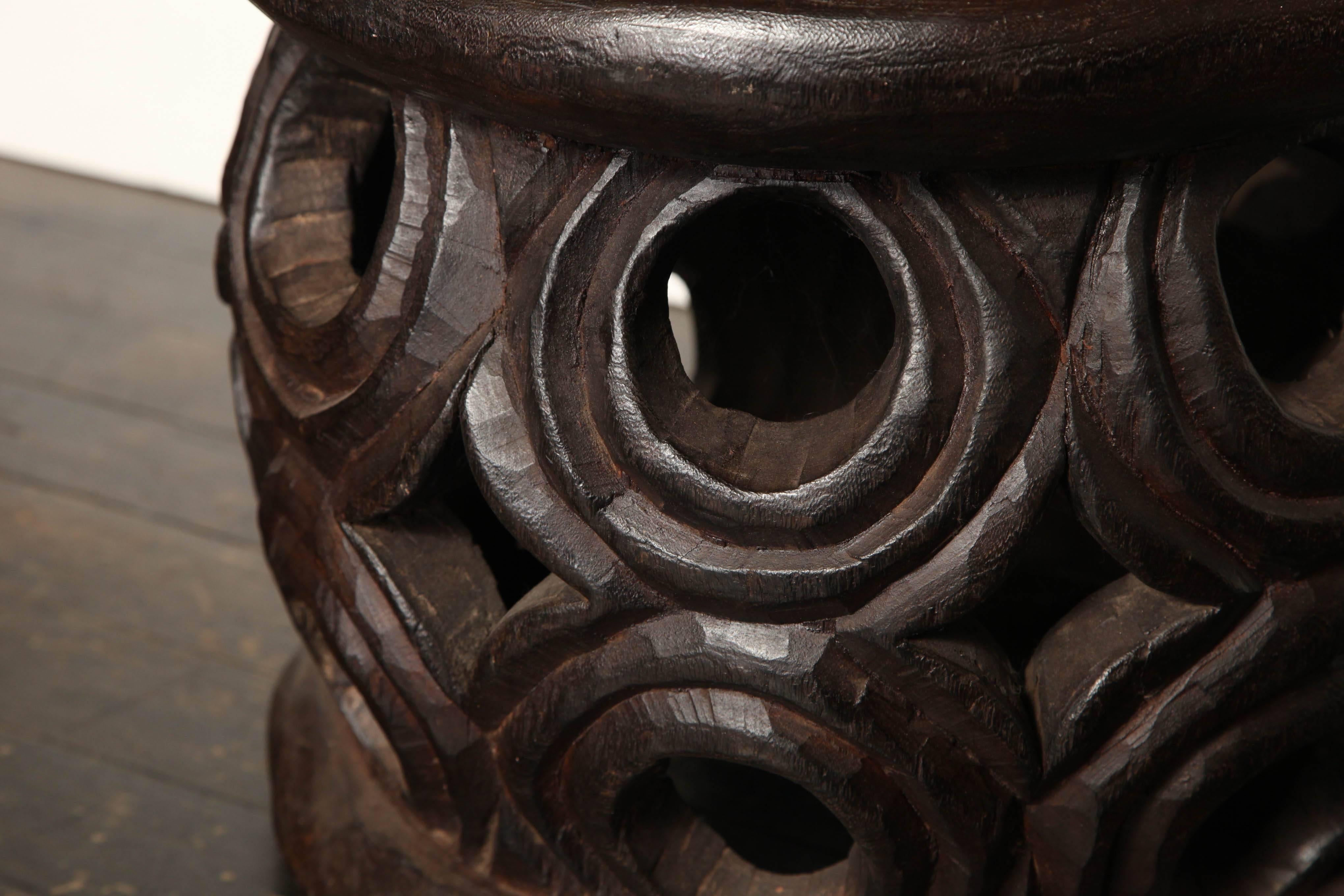 Nigerien Carved African Stool, Possibly Niger, circa 1940-1950