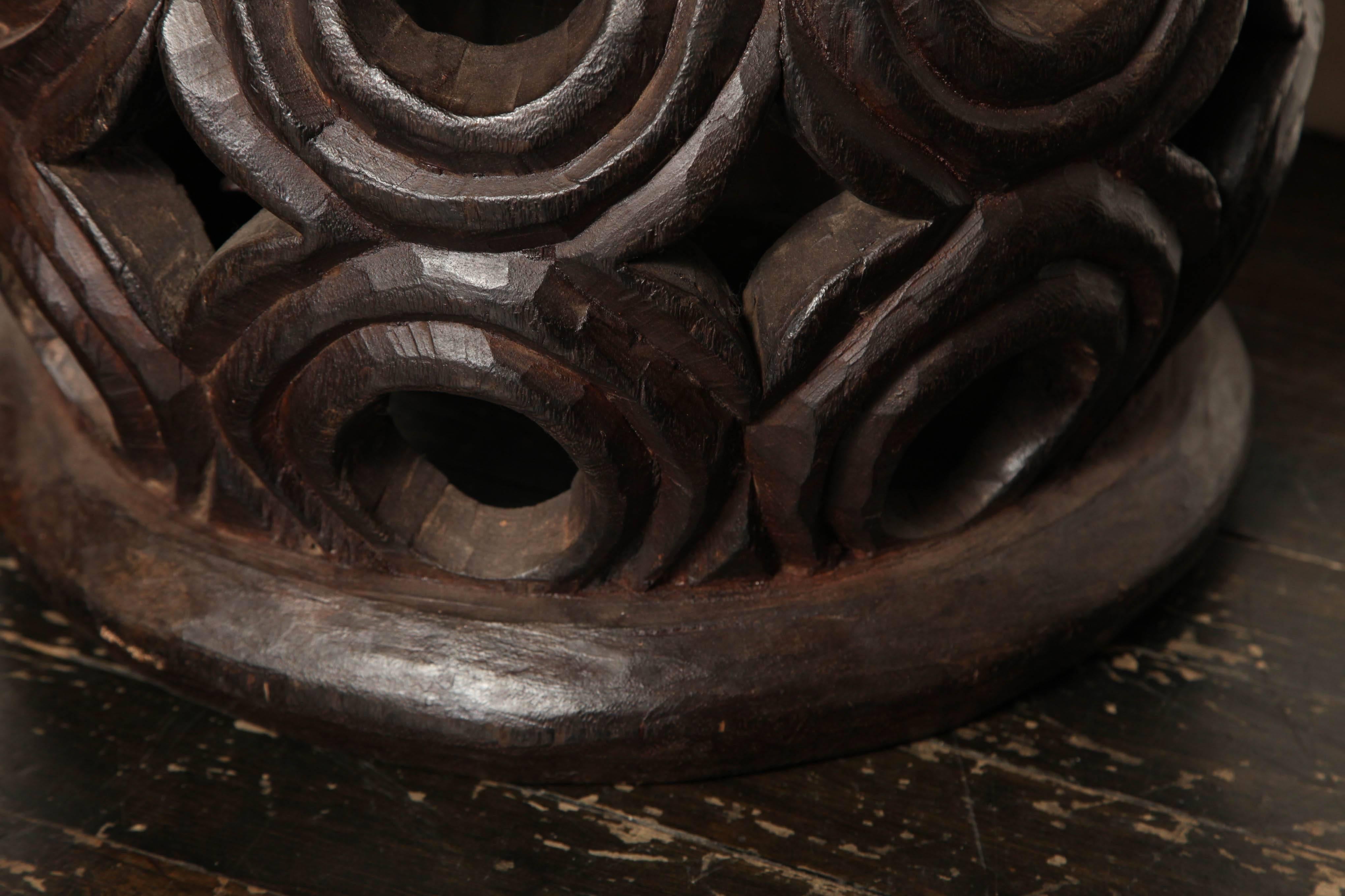 20th Century Carved African Stool, Possibly Niger, circa 1940-1950