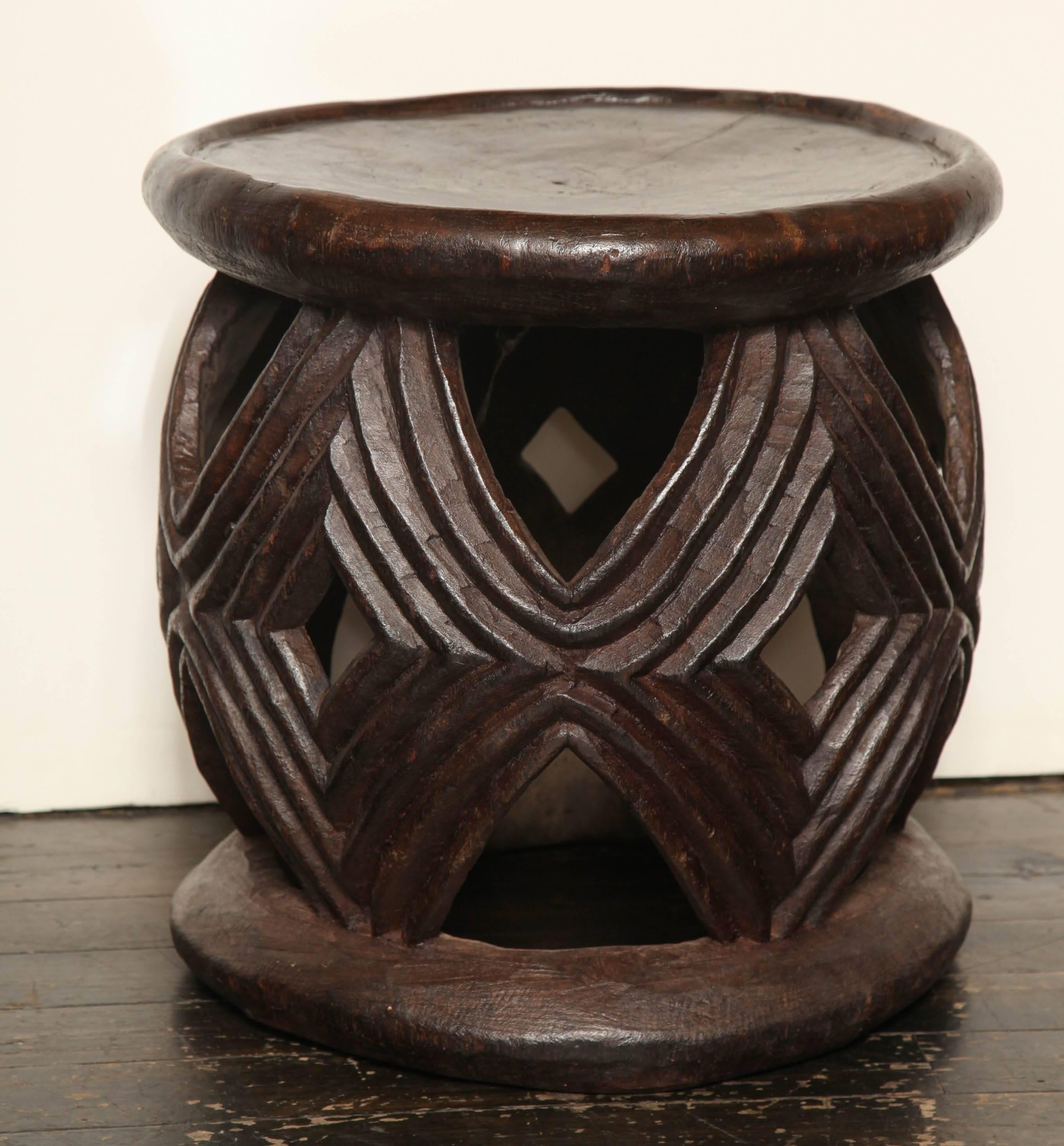 Carved African Stool, Possibly Niger Circa 1940-1950