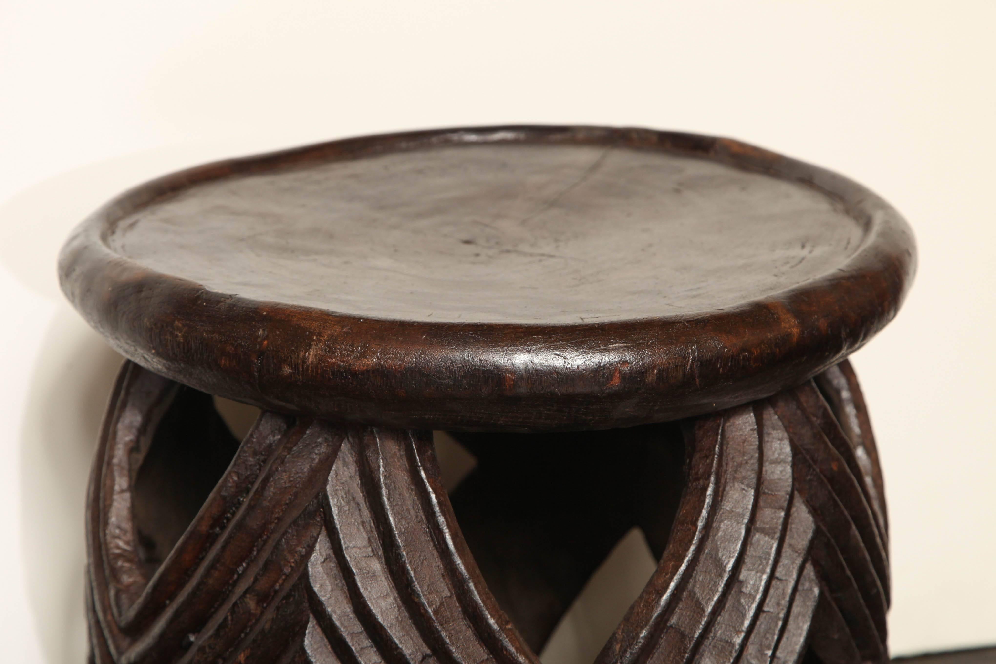 20th Century Carved African Stool, Possibly Niger, circa 1940-1950