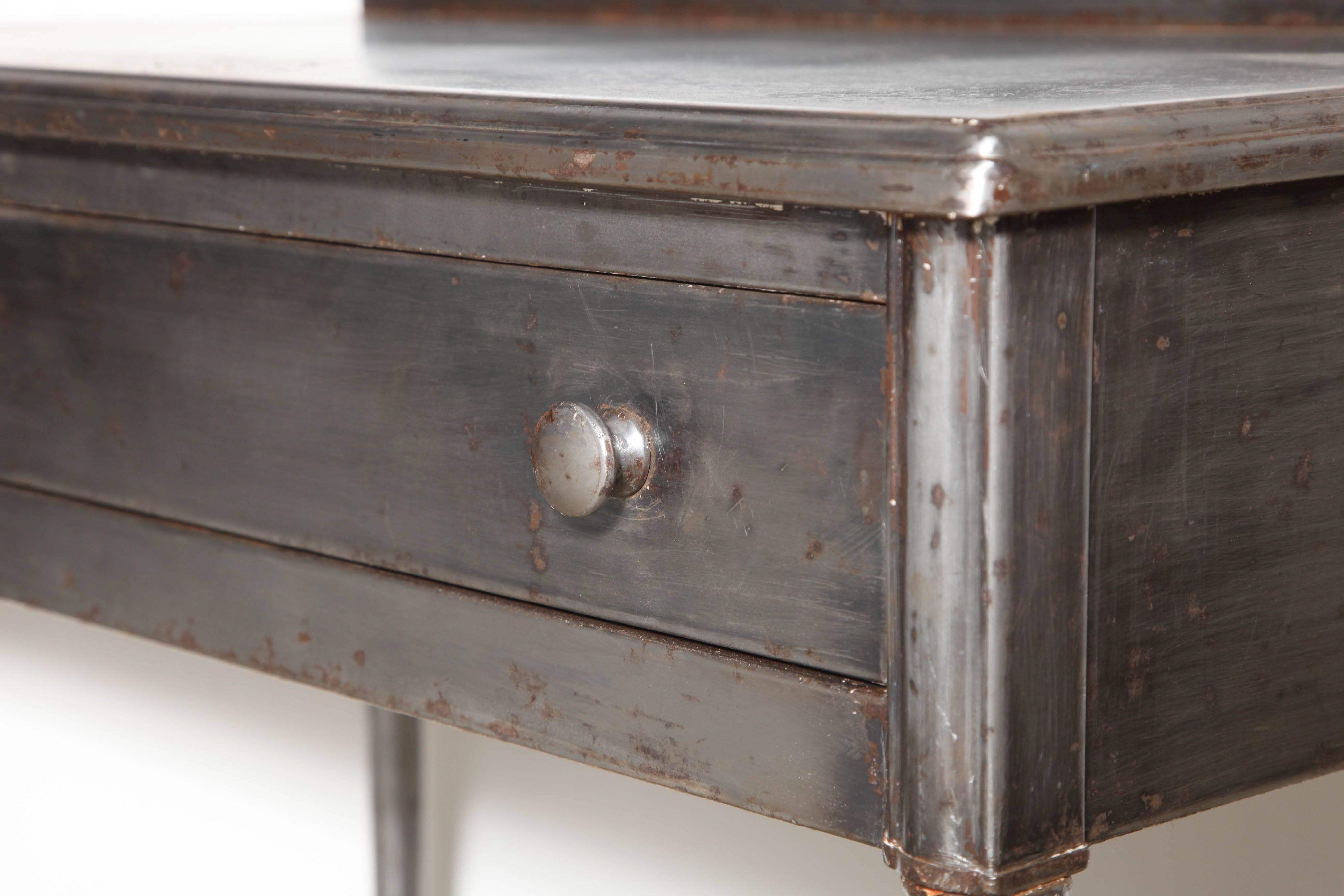 20th Century Edwardian Steel Vanity