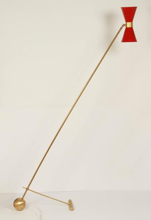 Italian Counterweight Floor Lamp at 1stdibs