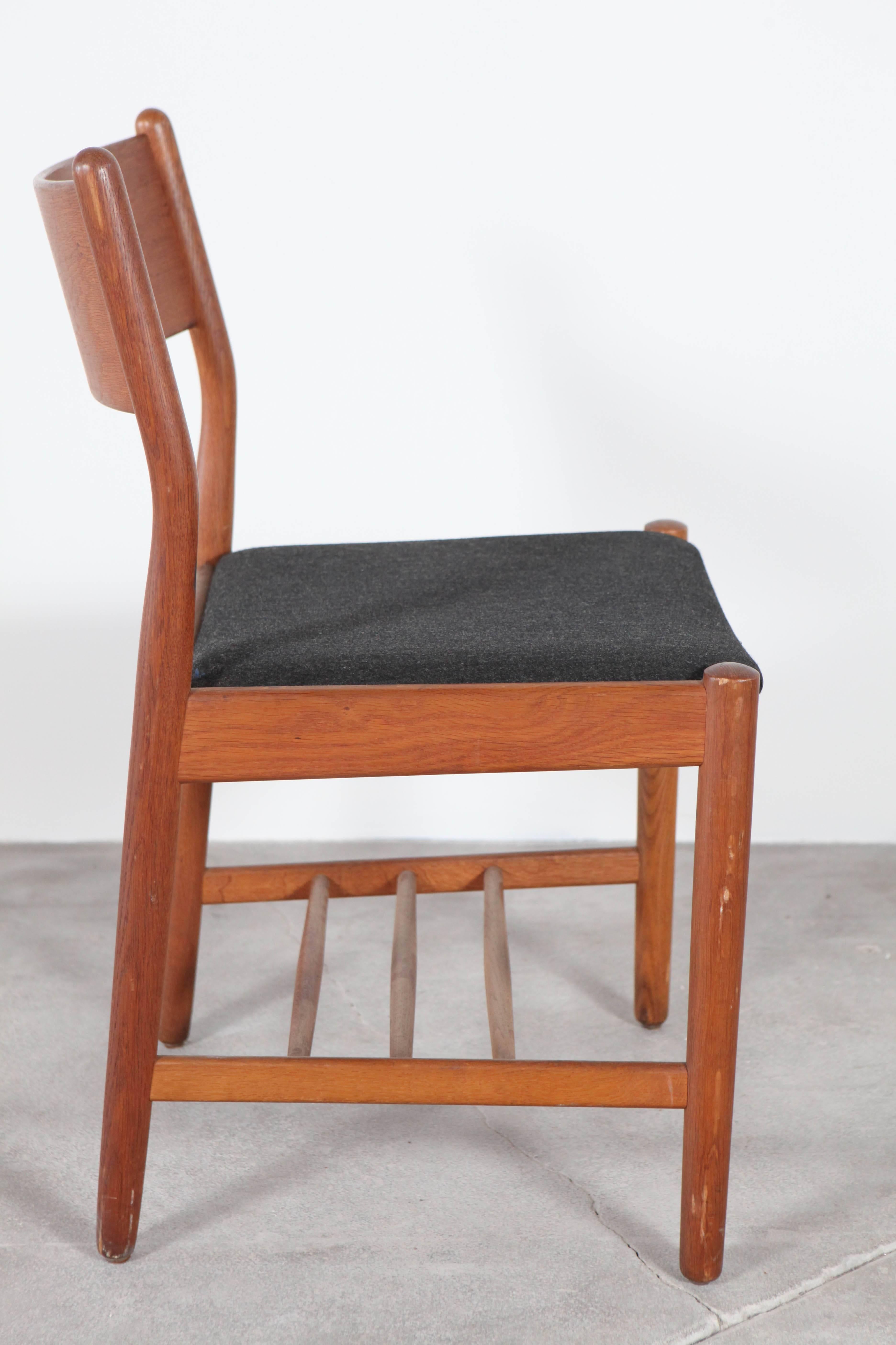 Set of Ten Teak Danish Dining Chairs by Borge Mogensen 1