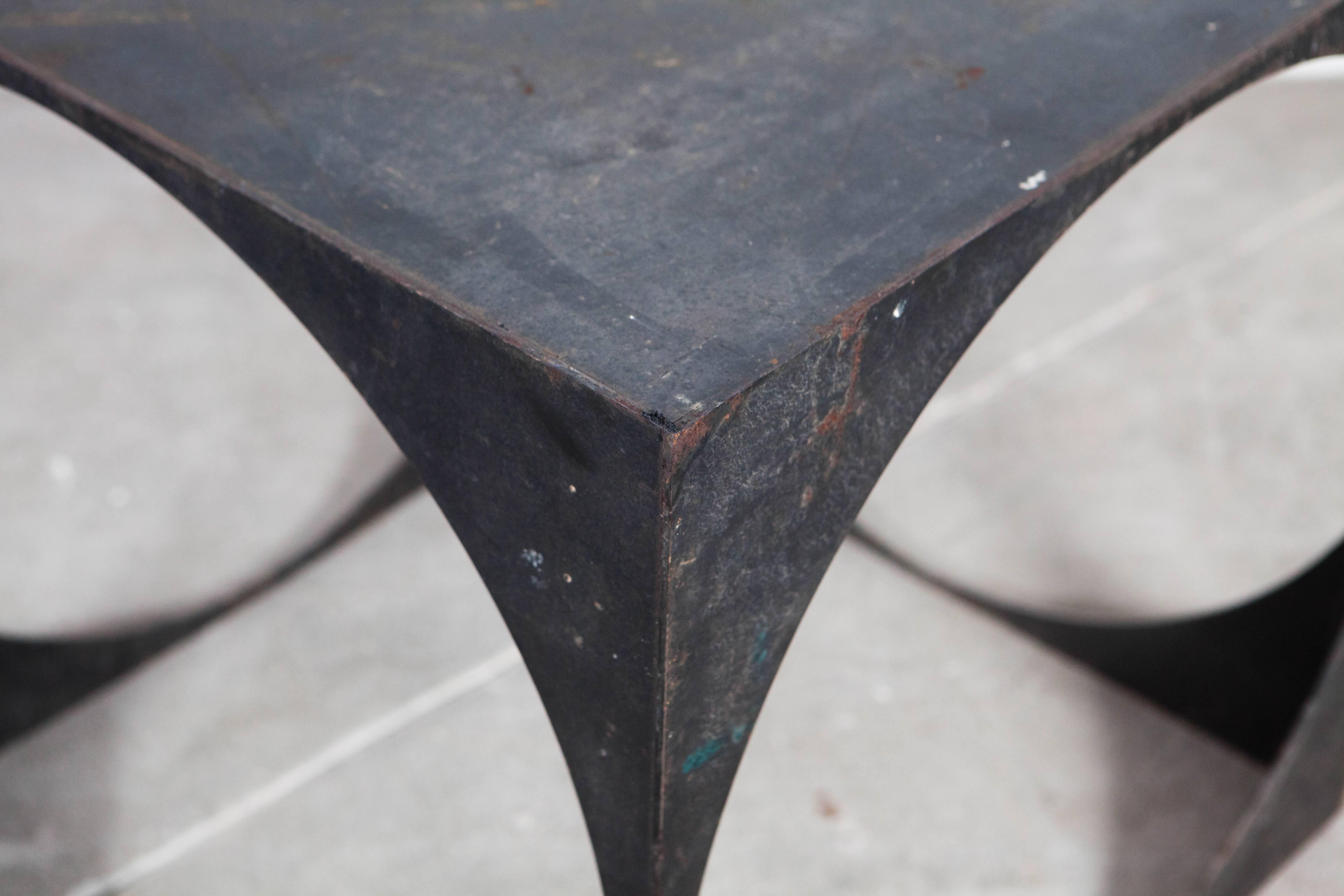 Iron Cutout Circle Cube Side Tables 3