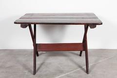 Rustic Sawbuck Table with Scrubbed Top