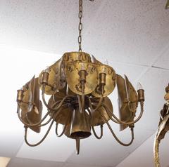Tom Greene Designed Brutalist Chandelier for Feldman Lighting