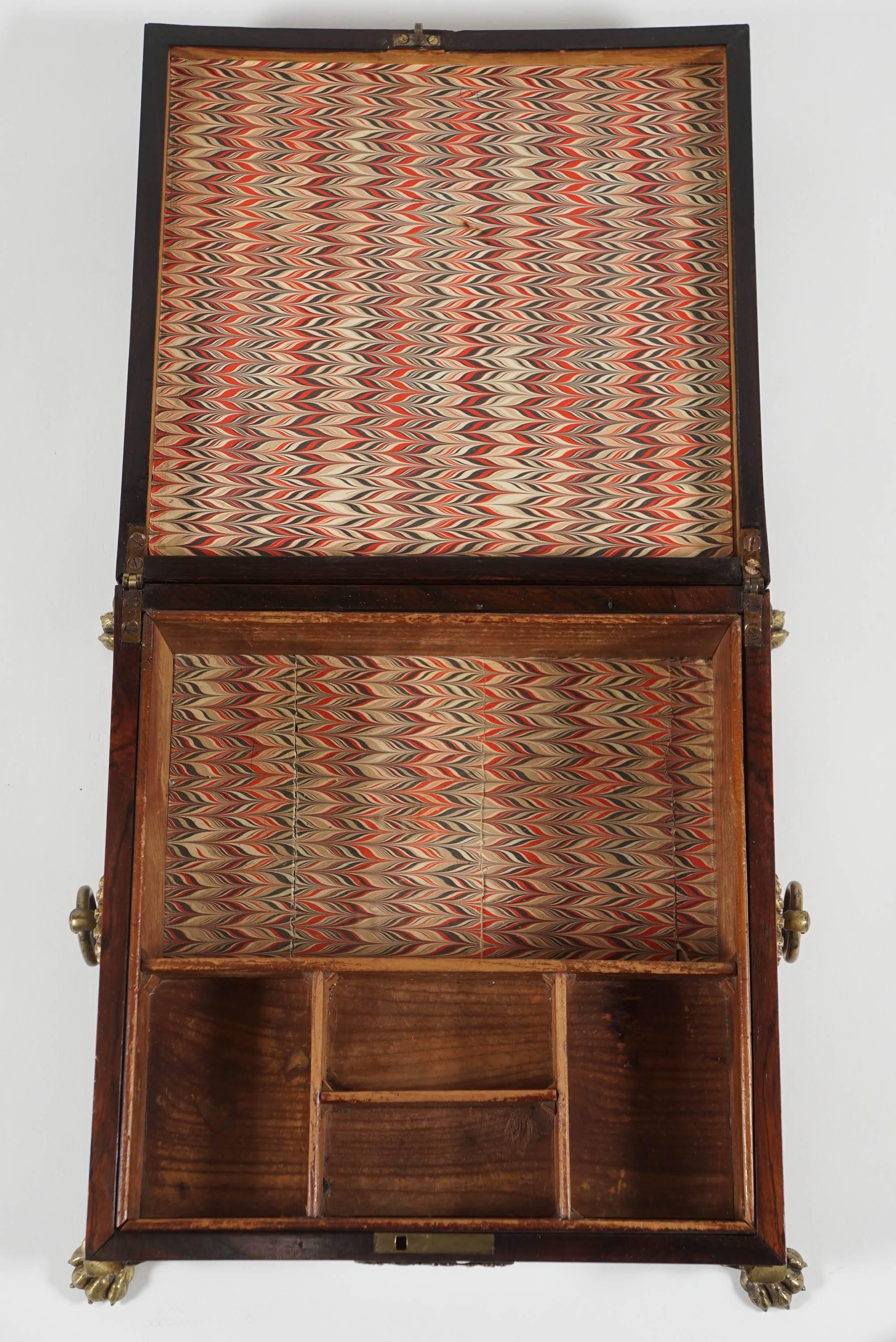 English Regency Period Rosewood Dresser or Jewelry Box, circa 1810 2