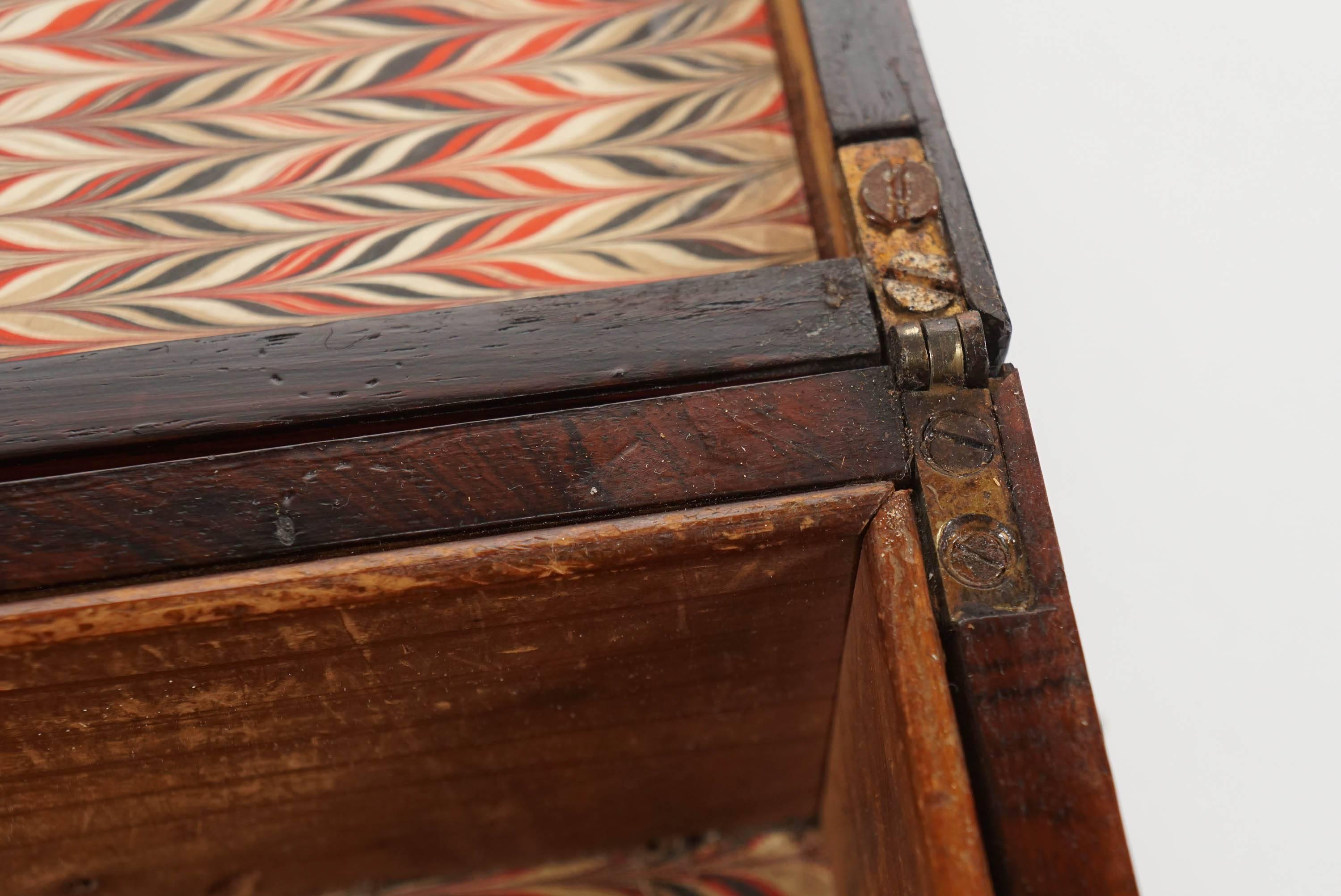 English Regency Period Rosewood Dresser or Jewelry Box, circa 1810 3