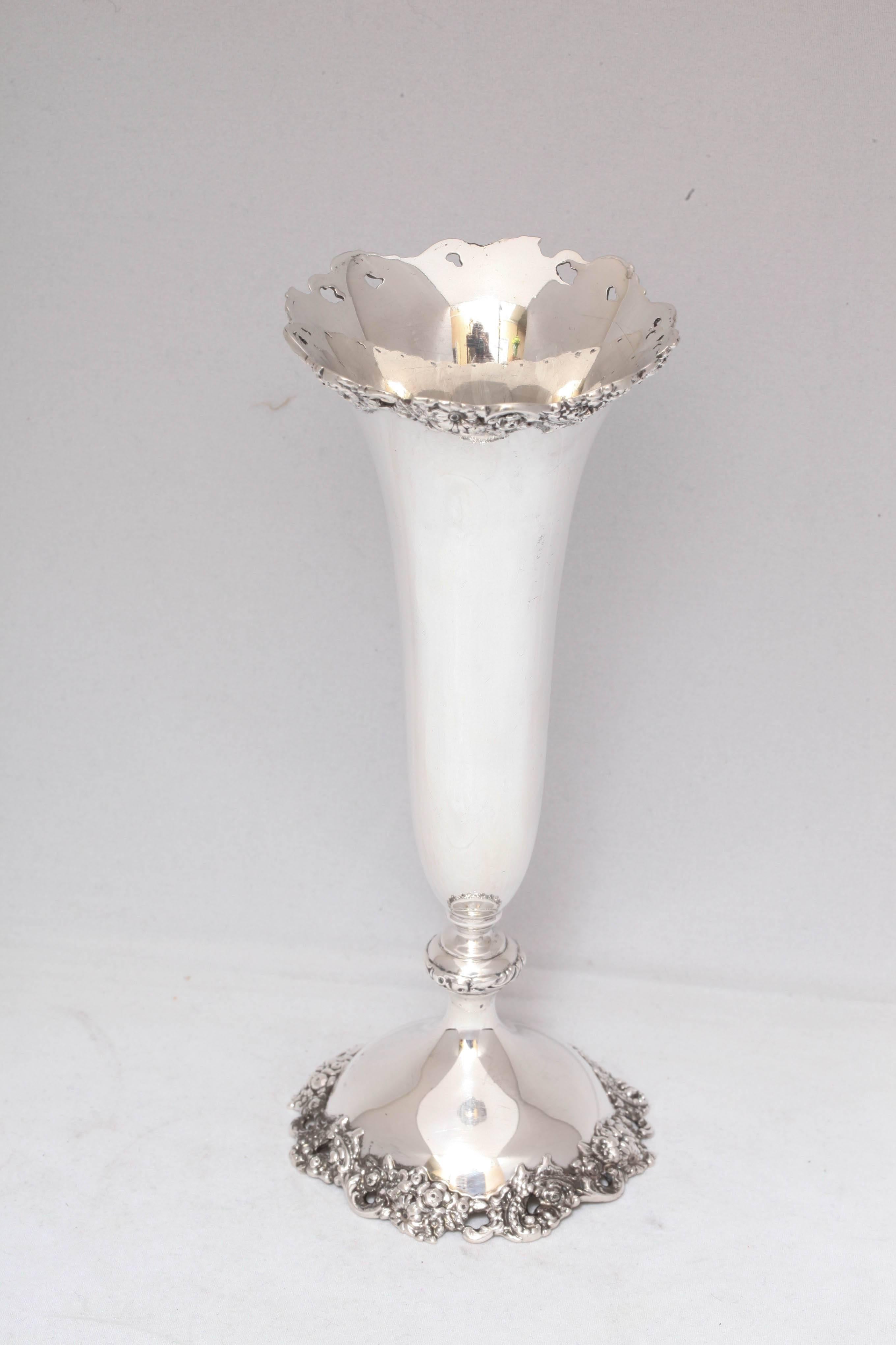 Art Nouveau Sterling Silver Vase 1