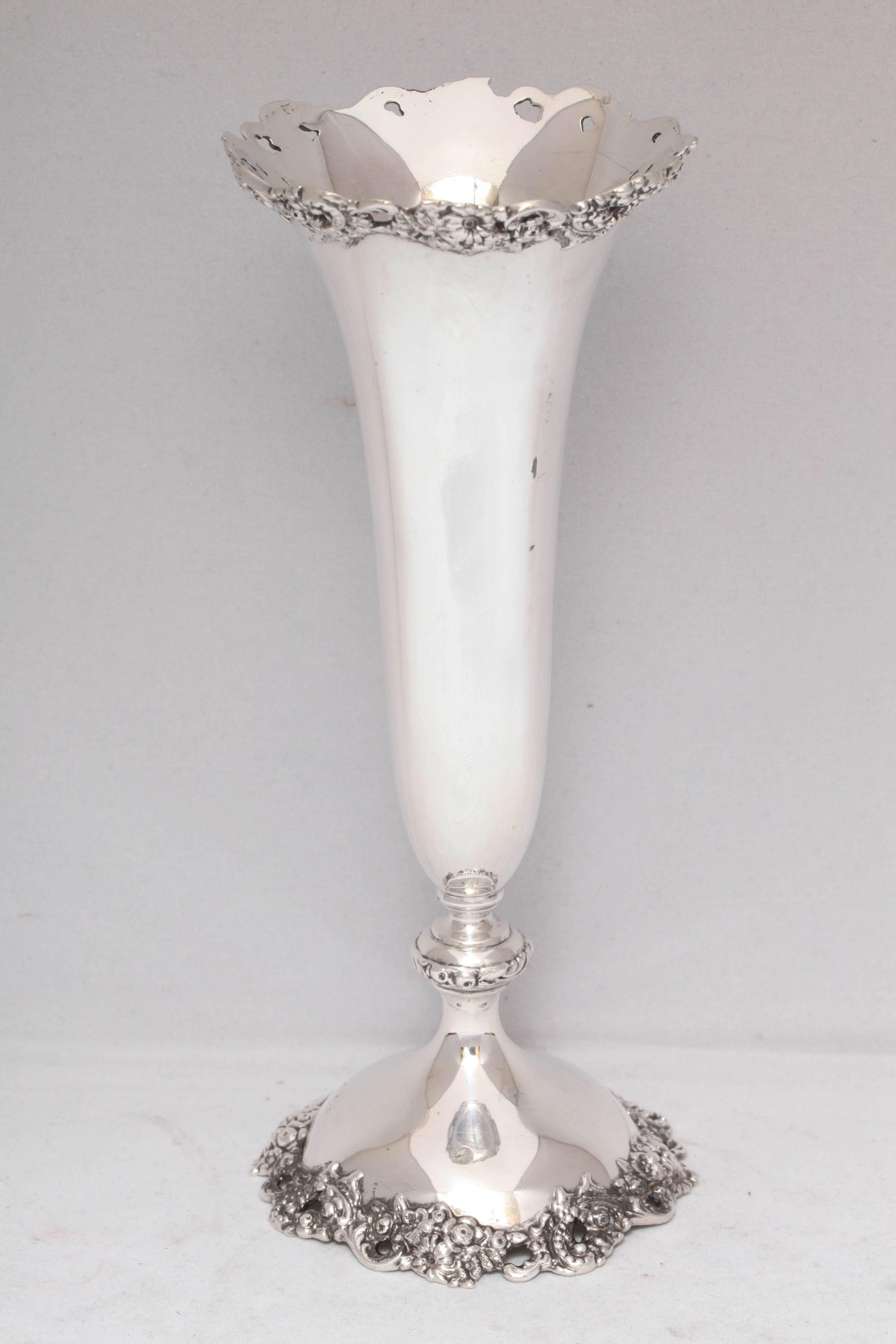 Art Nouveau Sterling Silver Vase 2