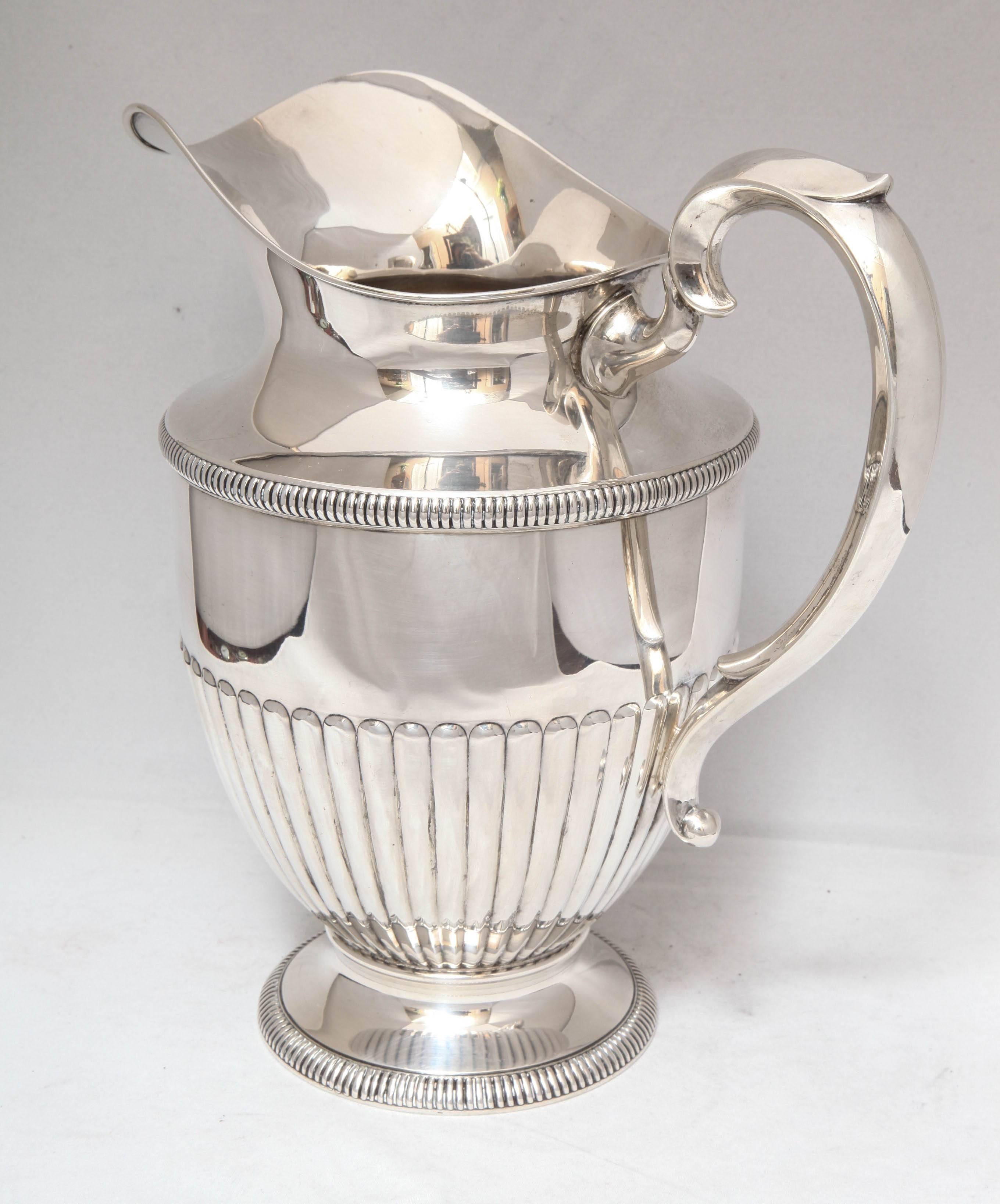 Art Deco Sterling Silver Water Pitcher In Excellent Condition In New York, NY