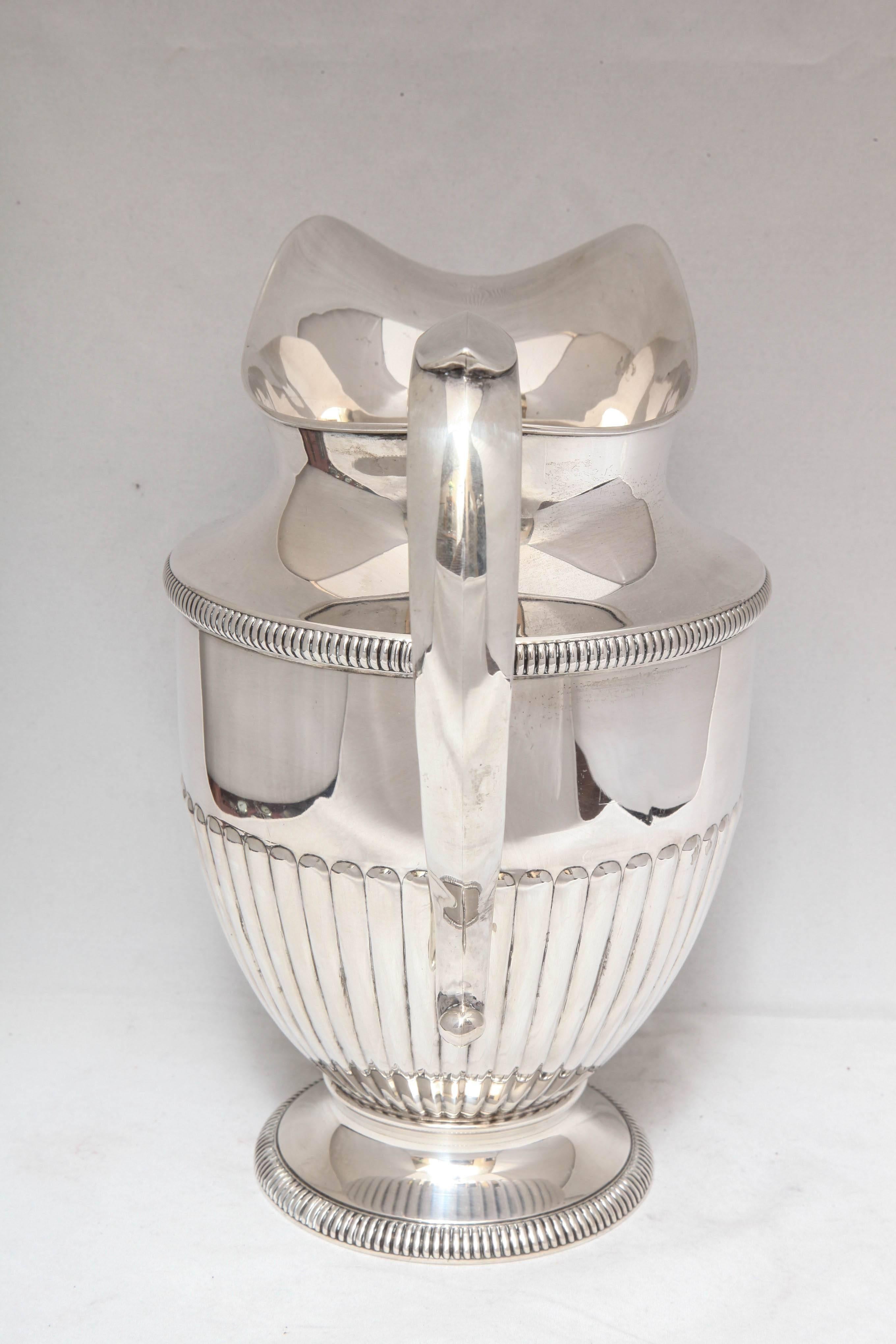 Mid-20th Century Art Deco Sterling Silver Water Pitcher