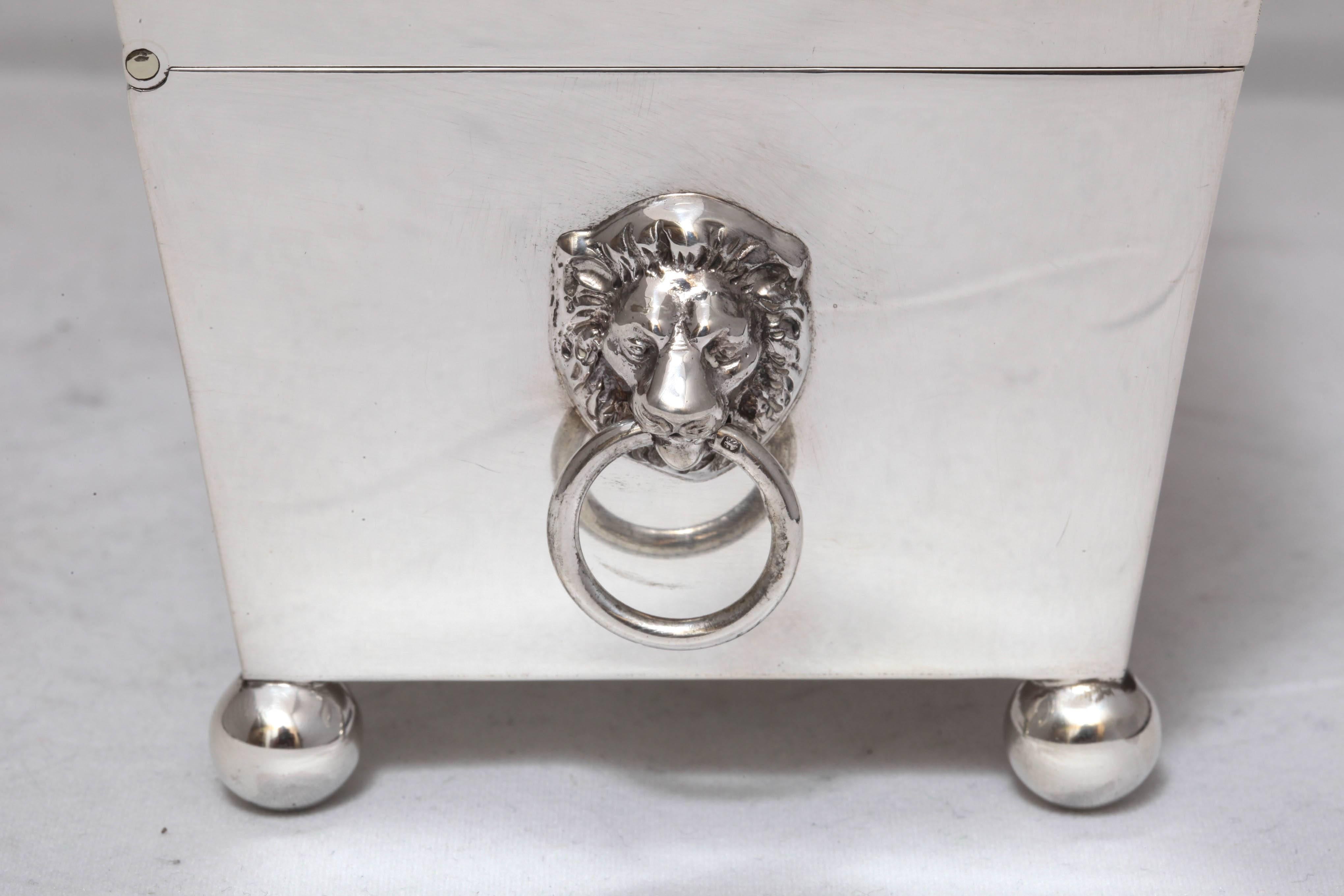 Early 20th Century Rare and Unusual Edwardian Sterling Silver Table Box