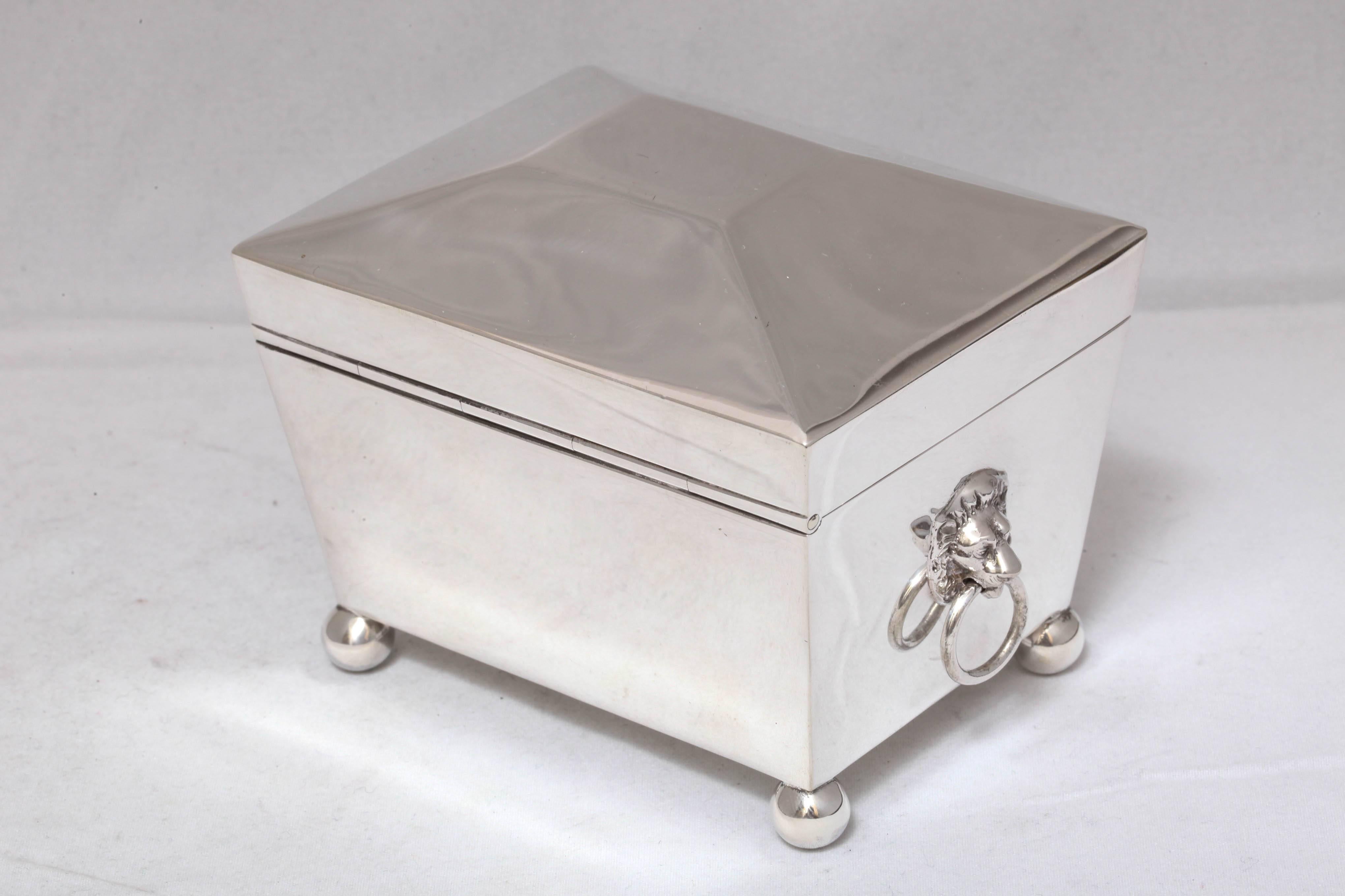 Rare and Unusual Edwardian Sterling Silver Table Box 1