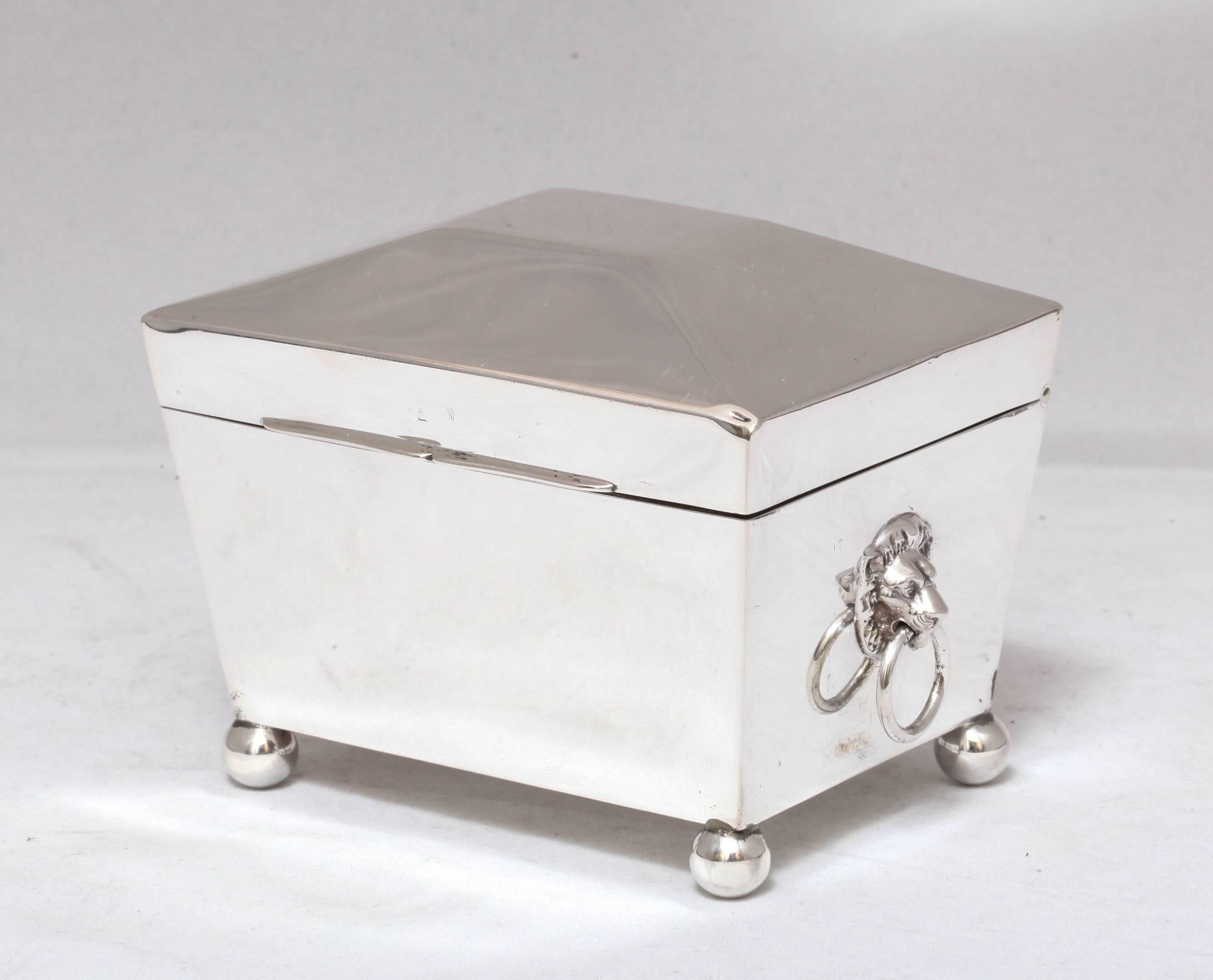 Rare and Unusual Edwardian Sterling Silver Table Box 4