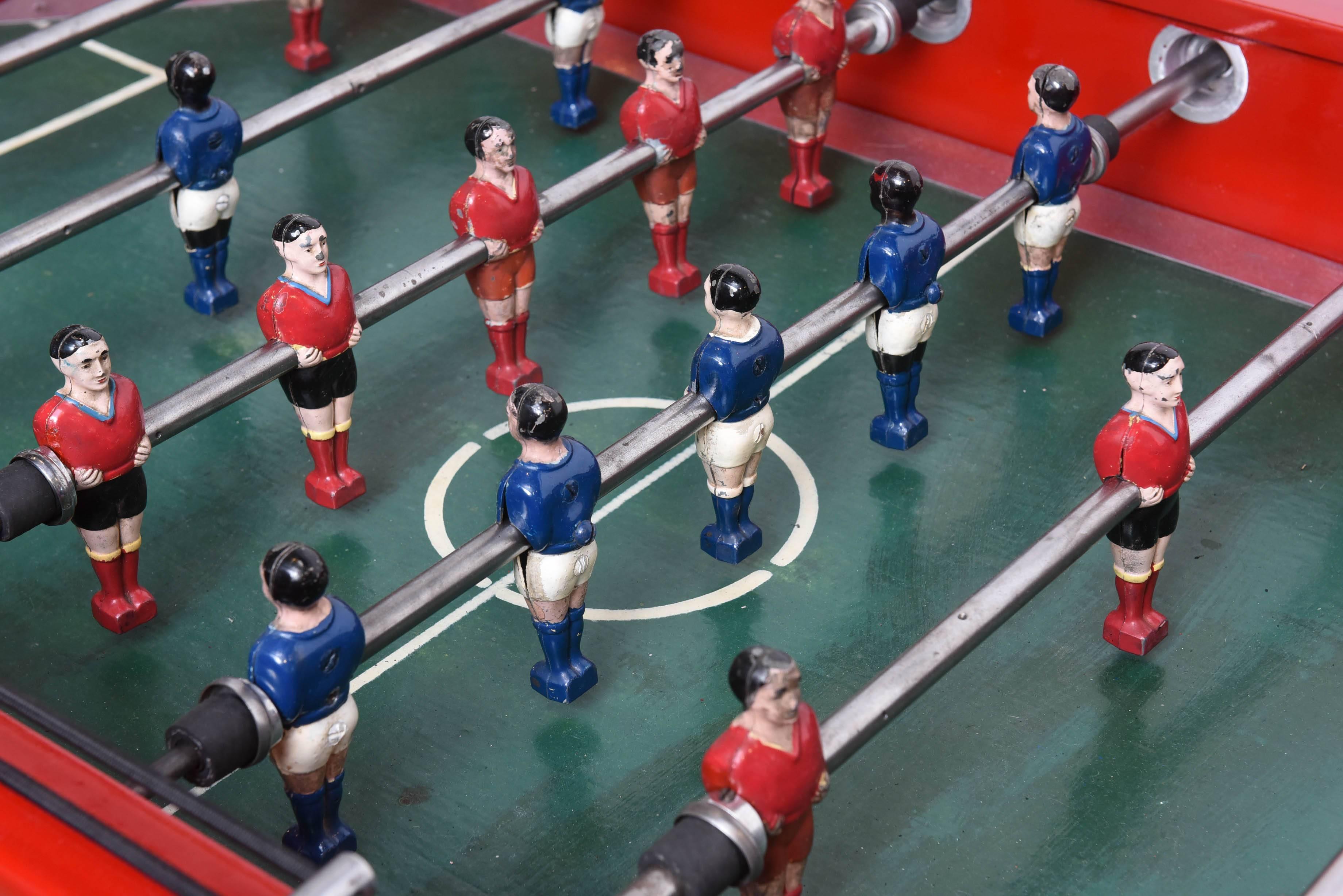 20th Century Midcentury French Coin-Operated Foosball Game Table For Sale