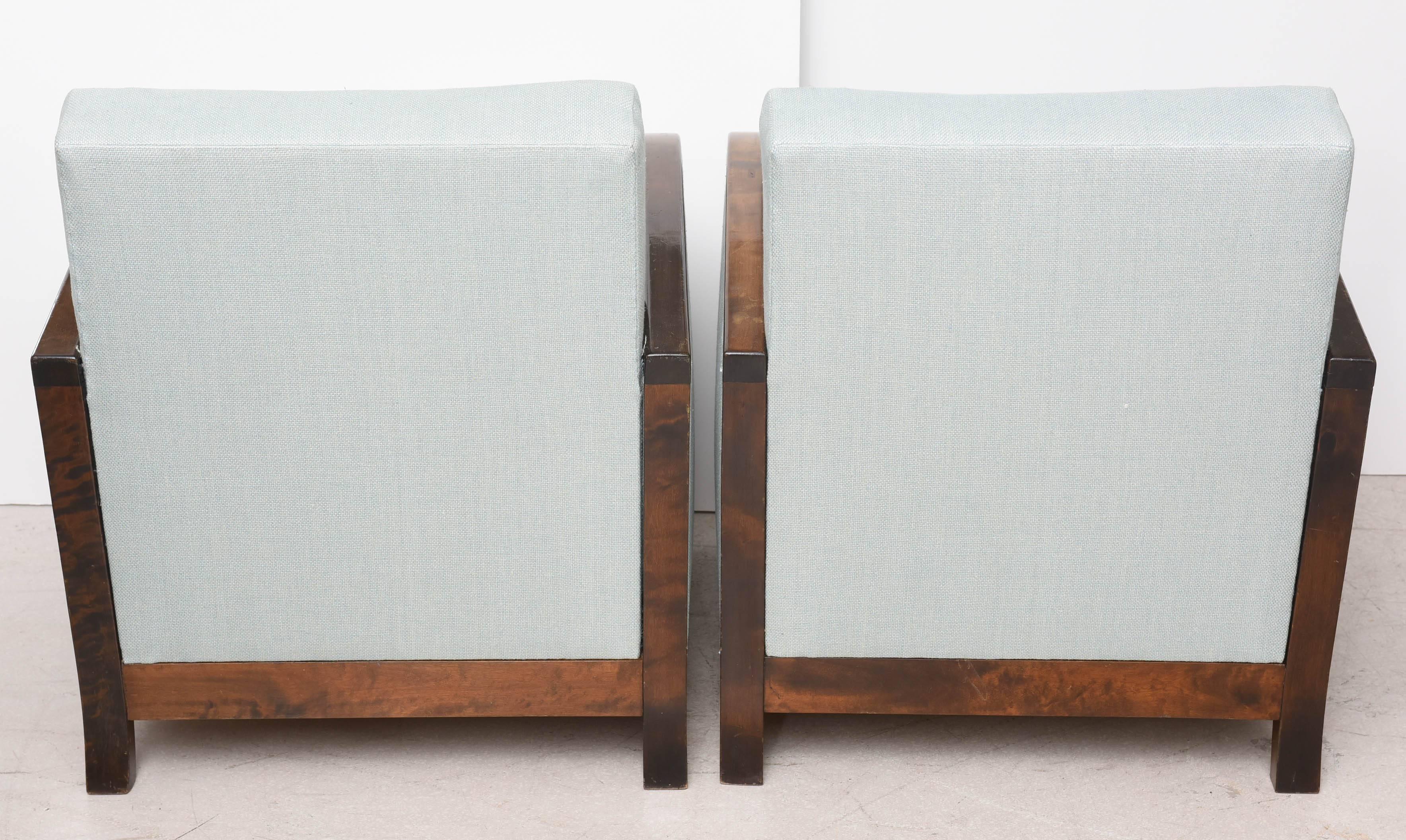 Pair of Swedish Art Deco Club Chairs 2