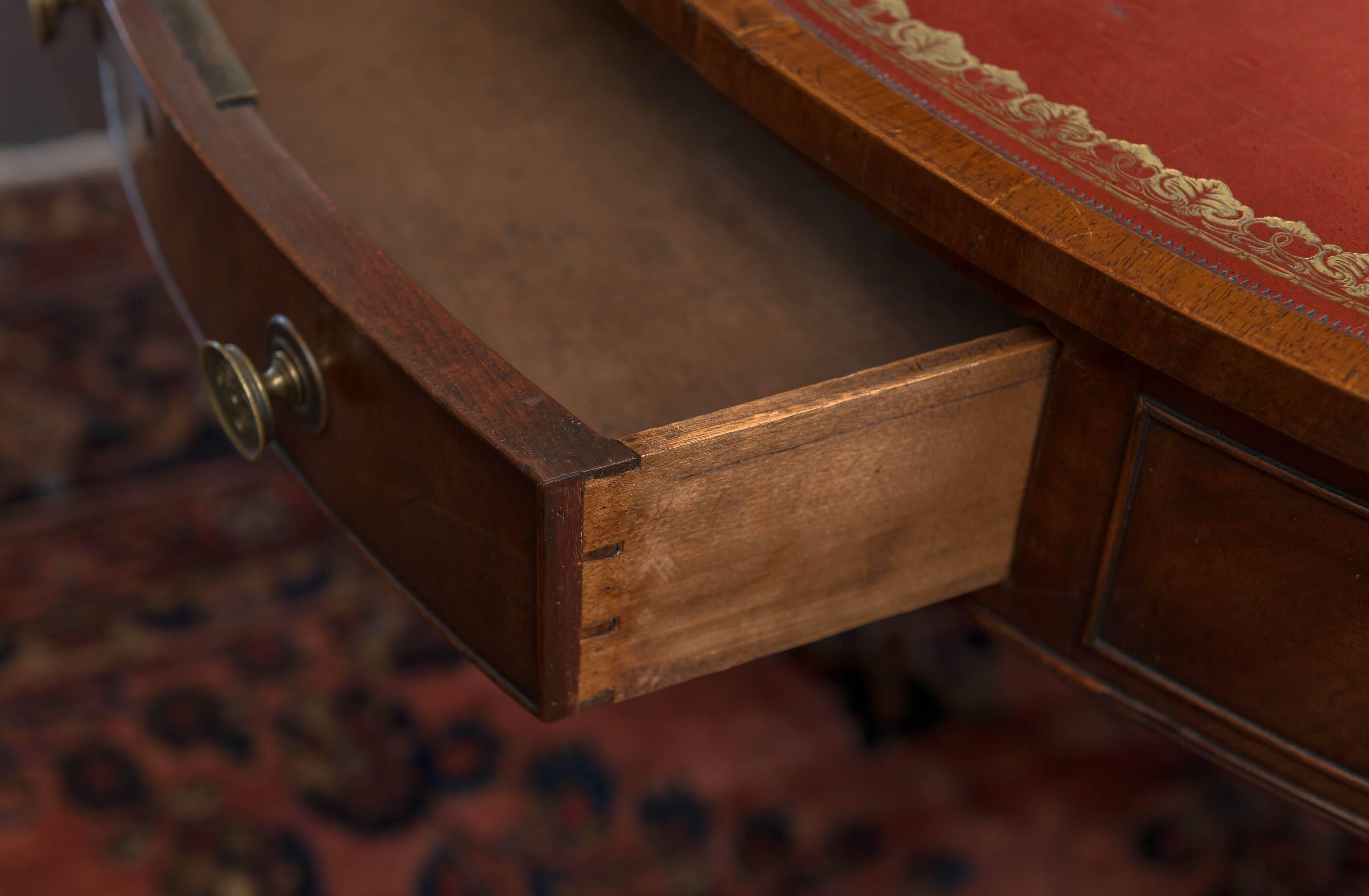 19th Century English Regency Mahogany Library Table 3