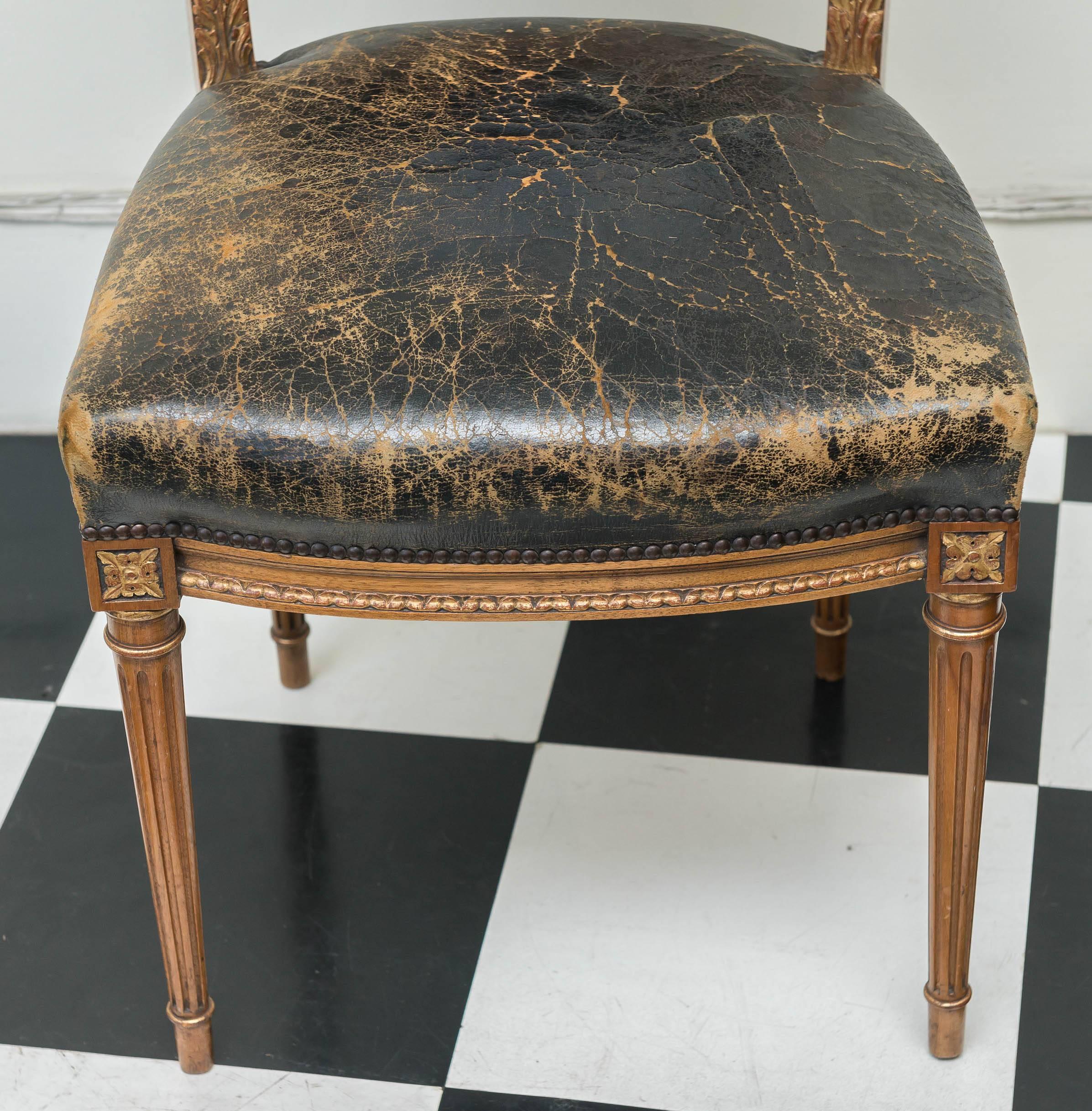 Gilt Louis XVI Revival Style Chair by Simon Loscertales Bona, Zaragosa, Spain