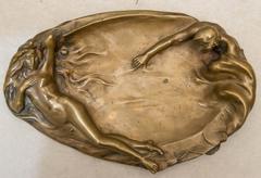 Art Nouveau Bronze Tray