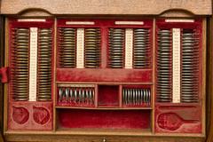 Optometrist Cabinet in an Oak Roll Front Cabinet