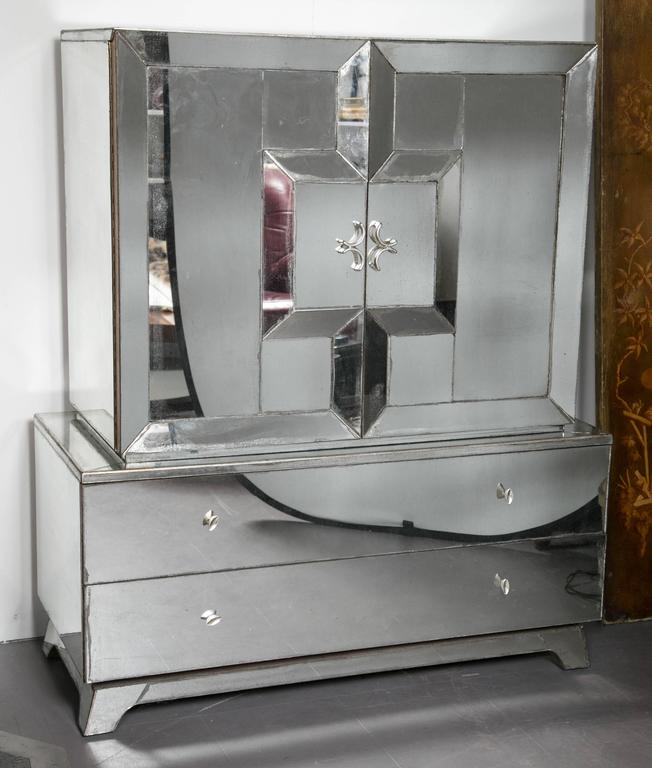 Mirrored Men's Wardrobe For Sale at 1stDibs