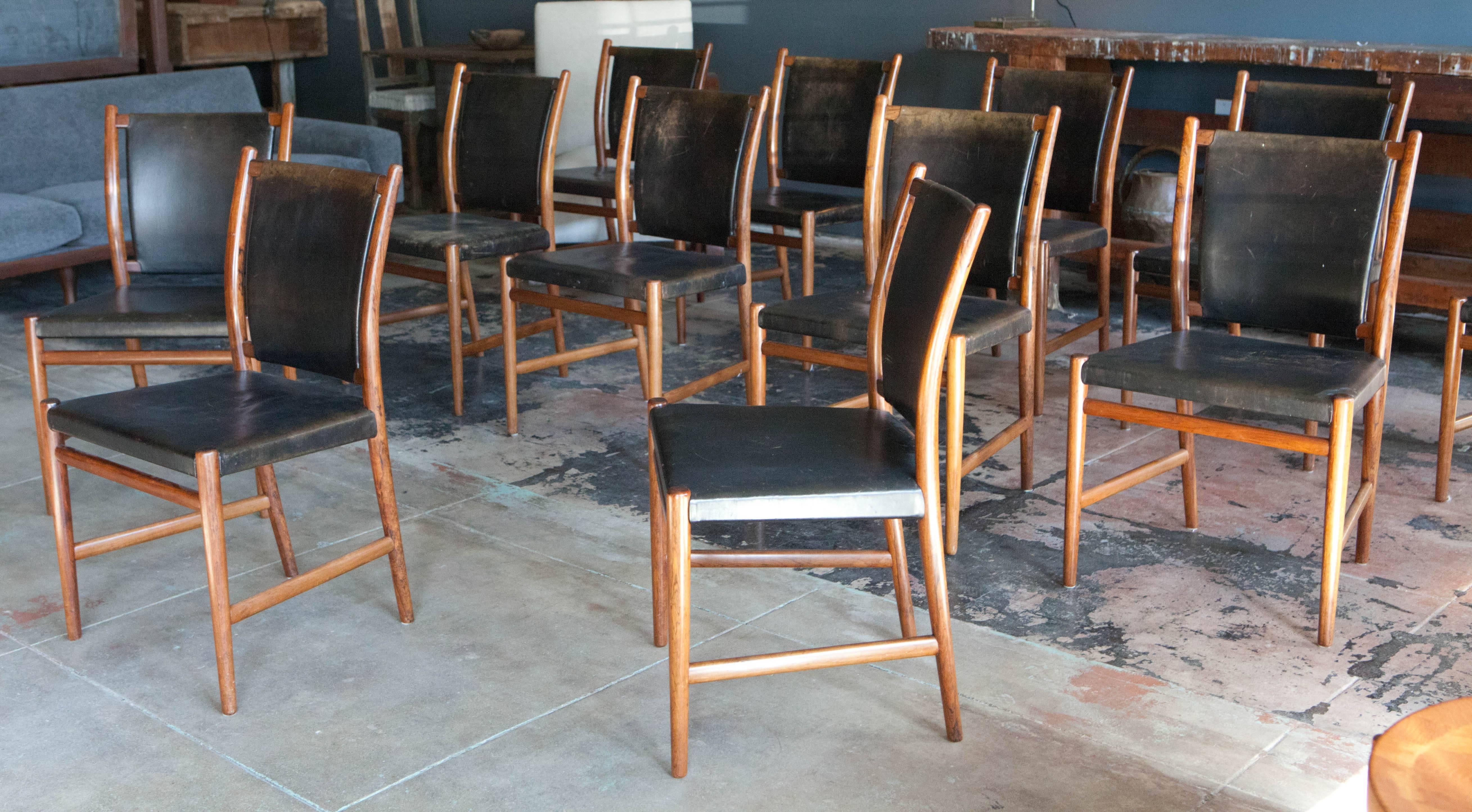 Danish Set of 12 Jacob Kjaer Dining Chairs, Denmark, 1956