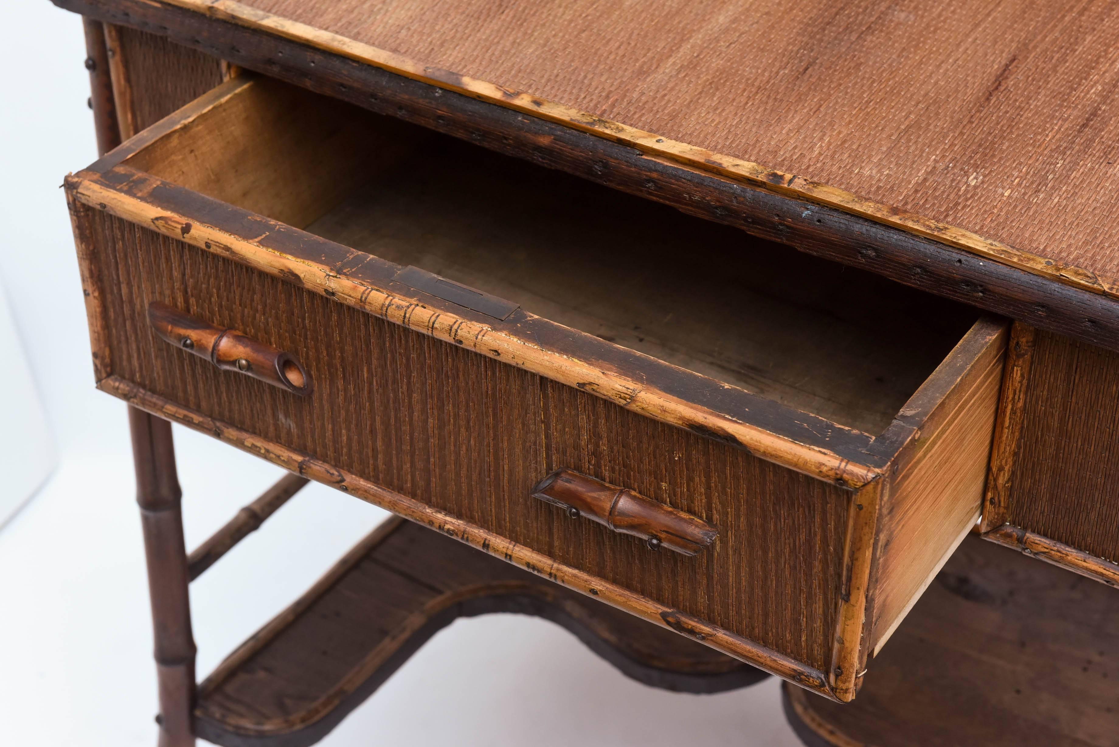 19th Century English Bamboo Desk 3