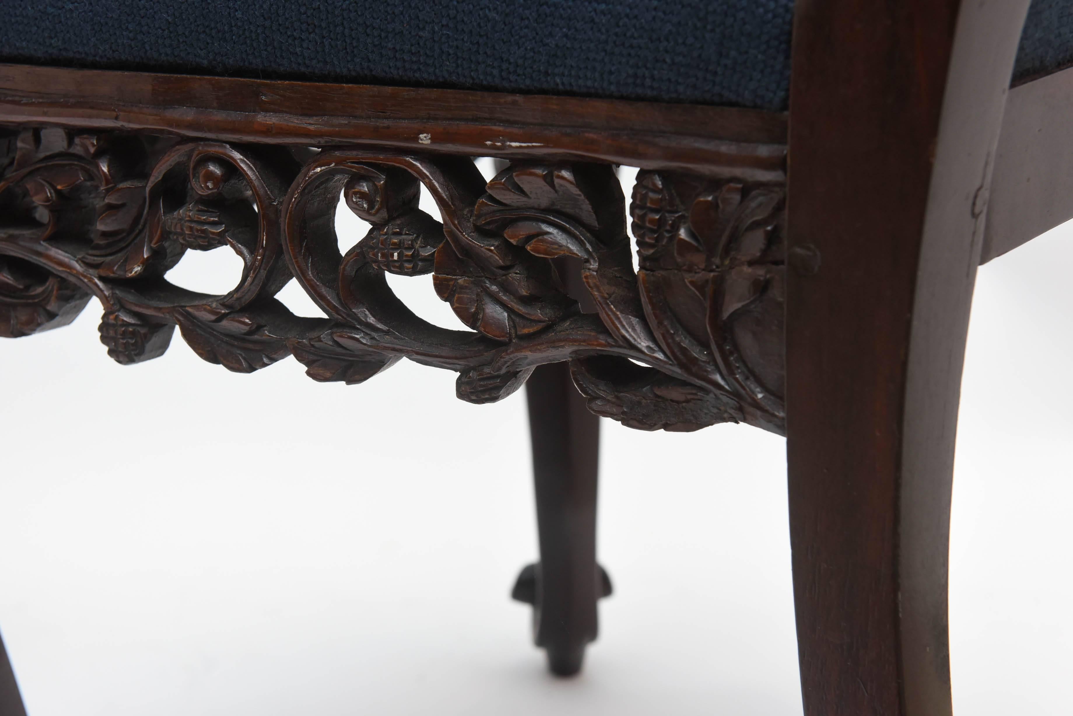 Superb Set of Six 19th Century Anglo-Indian Side Chairs 5