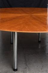 Swedish Circular Large Dining Table, Klaus Wettergren, 1970s