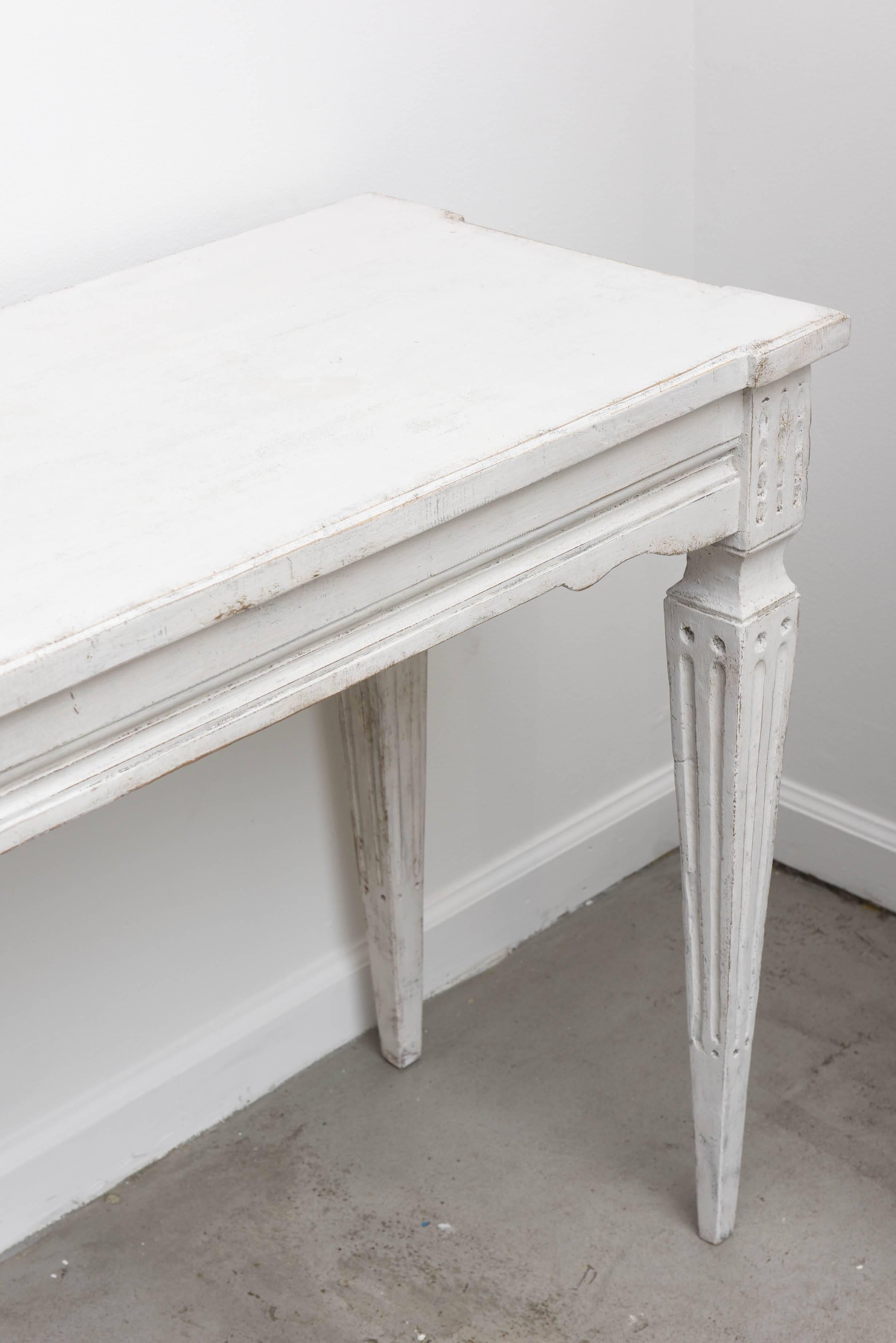 Gustavian Pair of Antique Swedish Console Tables, 19th Century