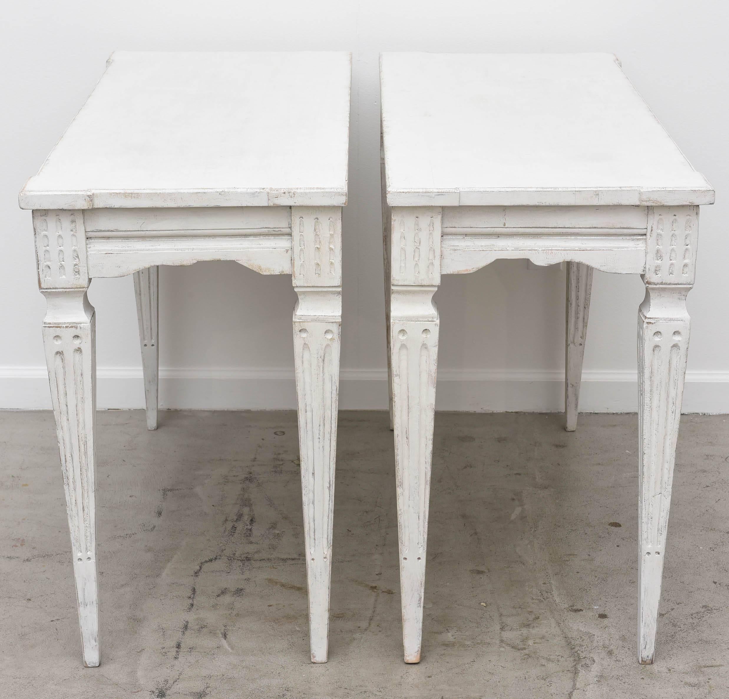 Pair of Antique Swedish Console Tables, 19th Century 3