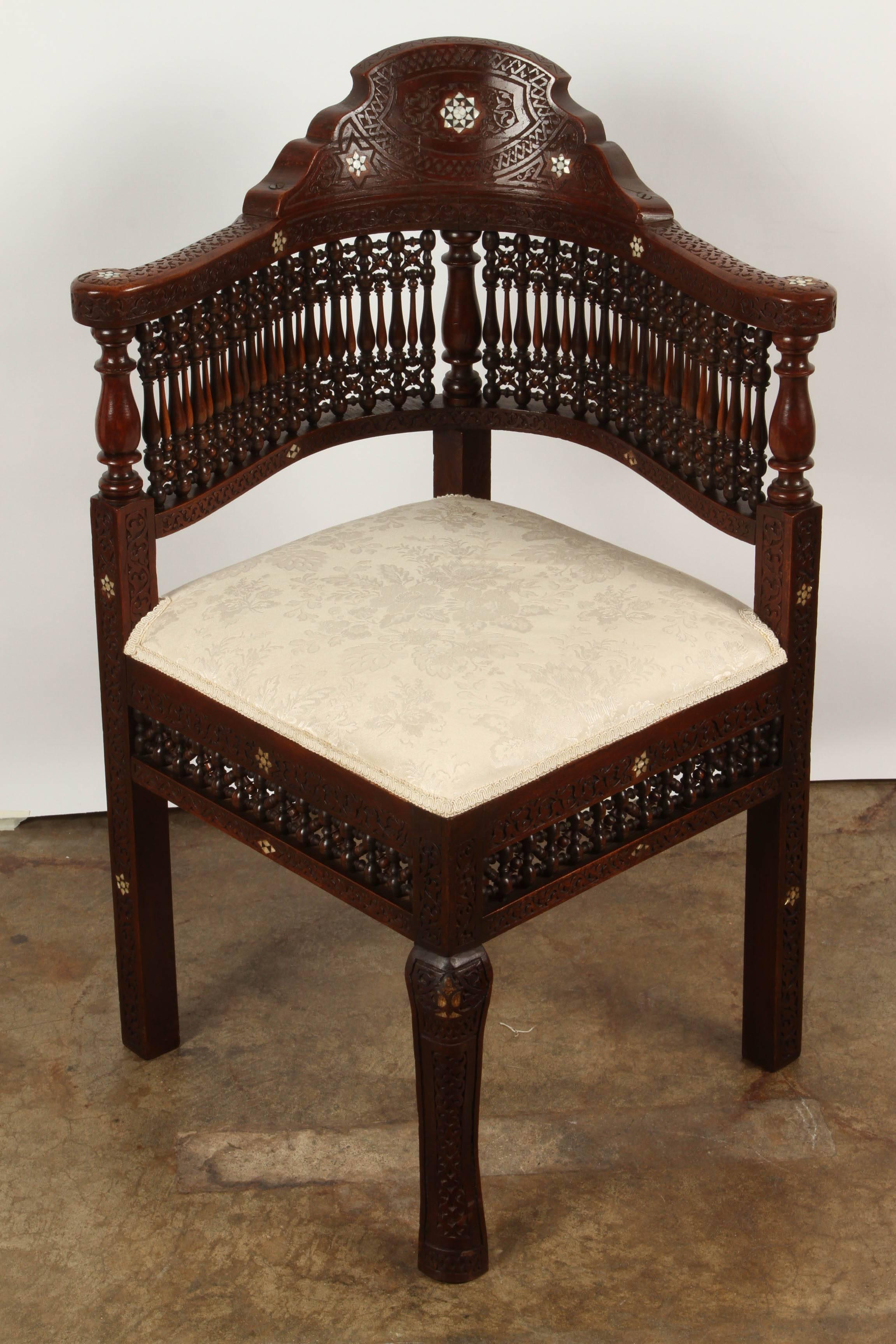 Pair of Moroccan Corner Chairs 3