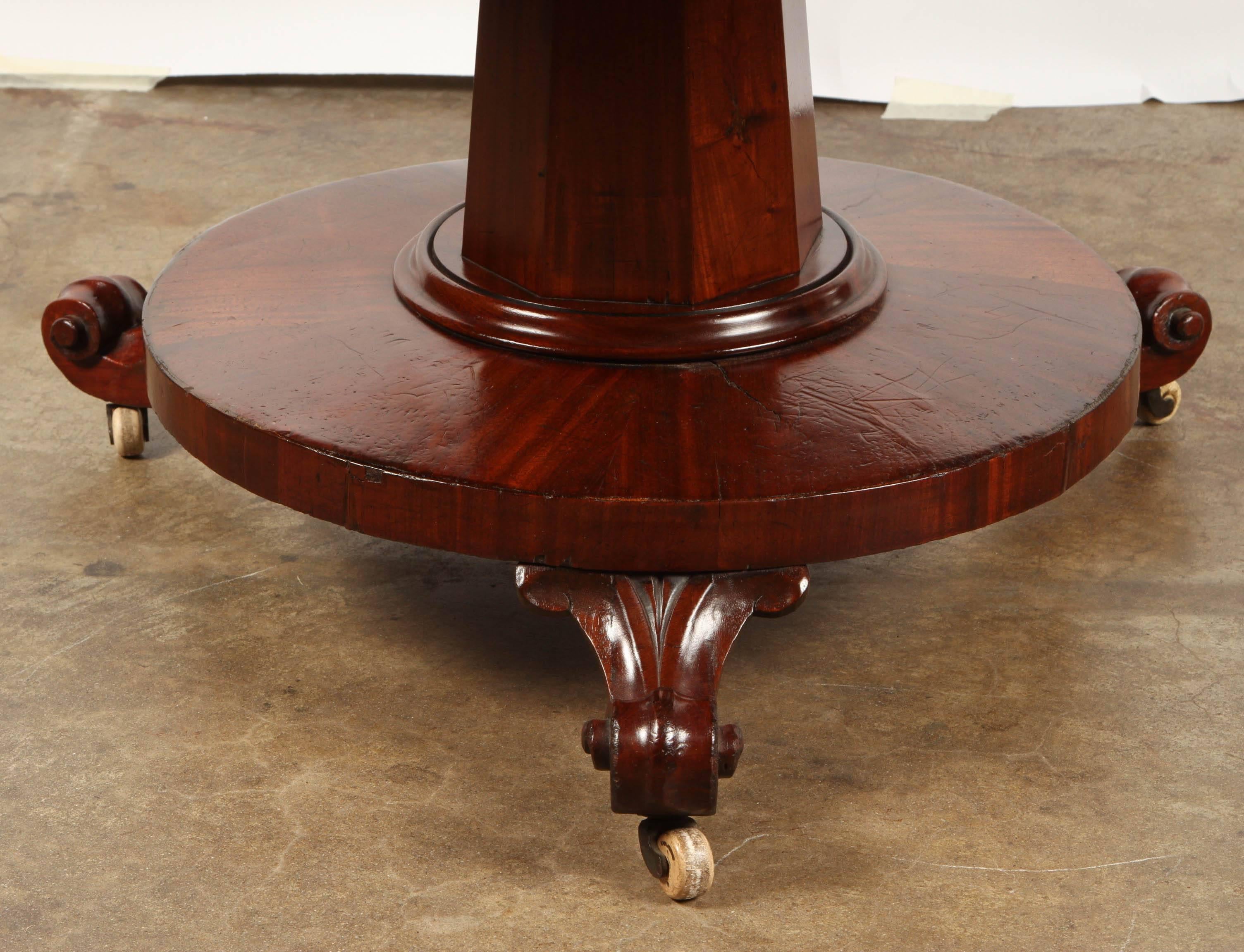 Regency Mahogany Pedestal Table 1