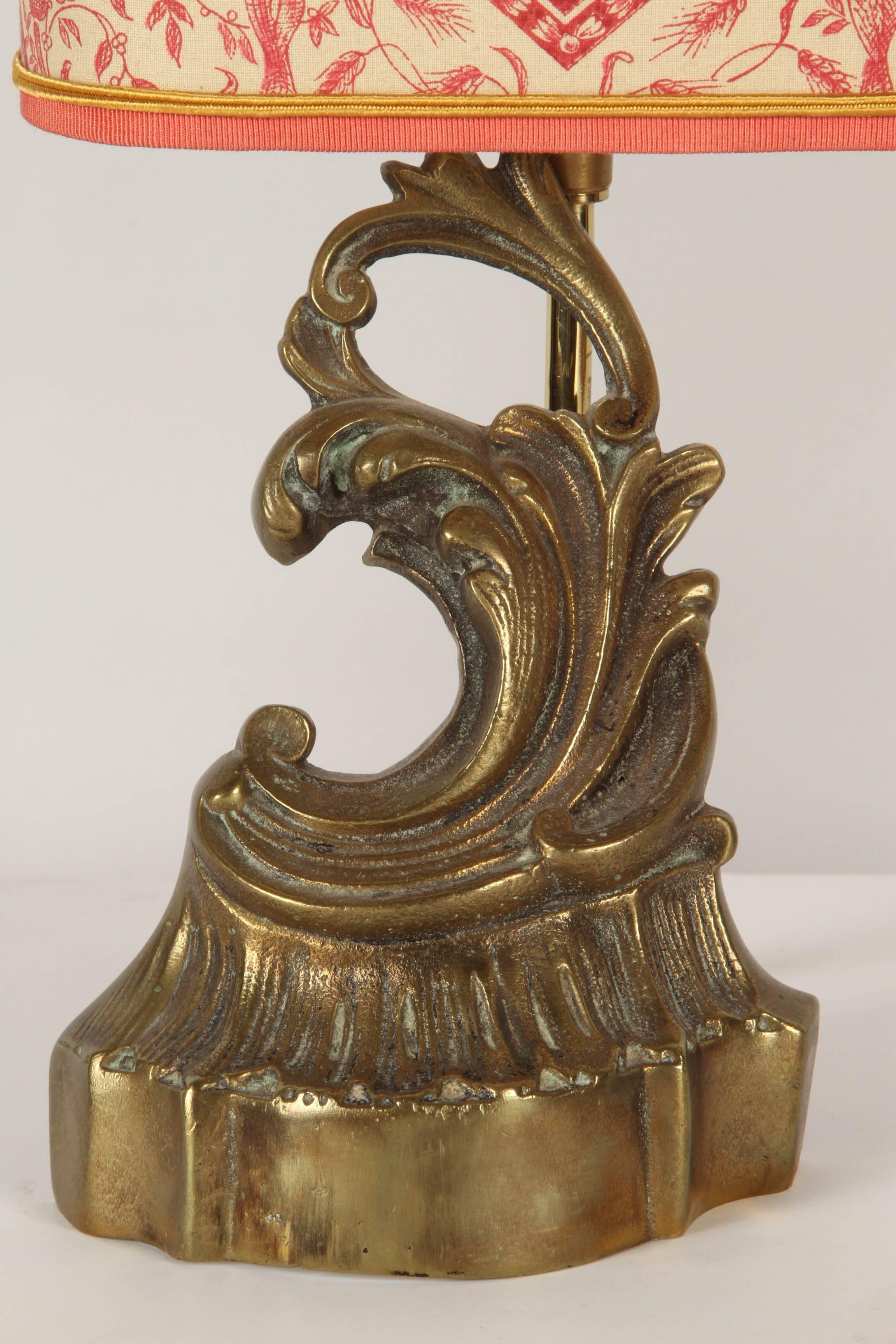 Paire de lampes de chevalet françaises du 19ème siècle Bon état - En vente à San Marino, CA