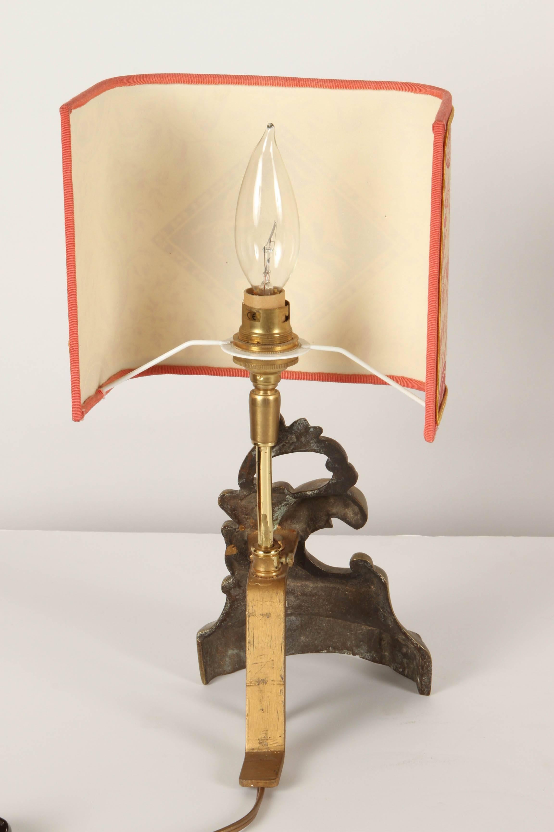 Bronze Paire de lampes de chevalet françaises du 19ème siècle en vente