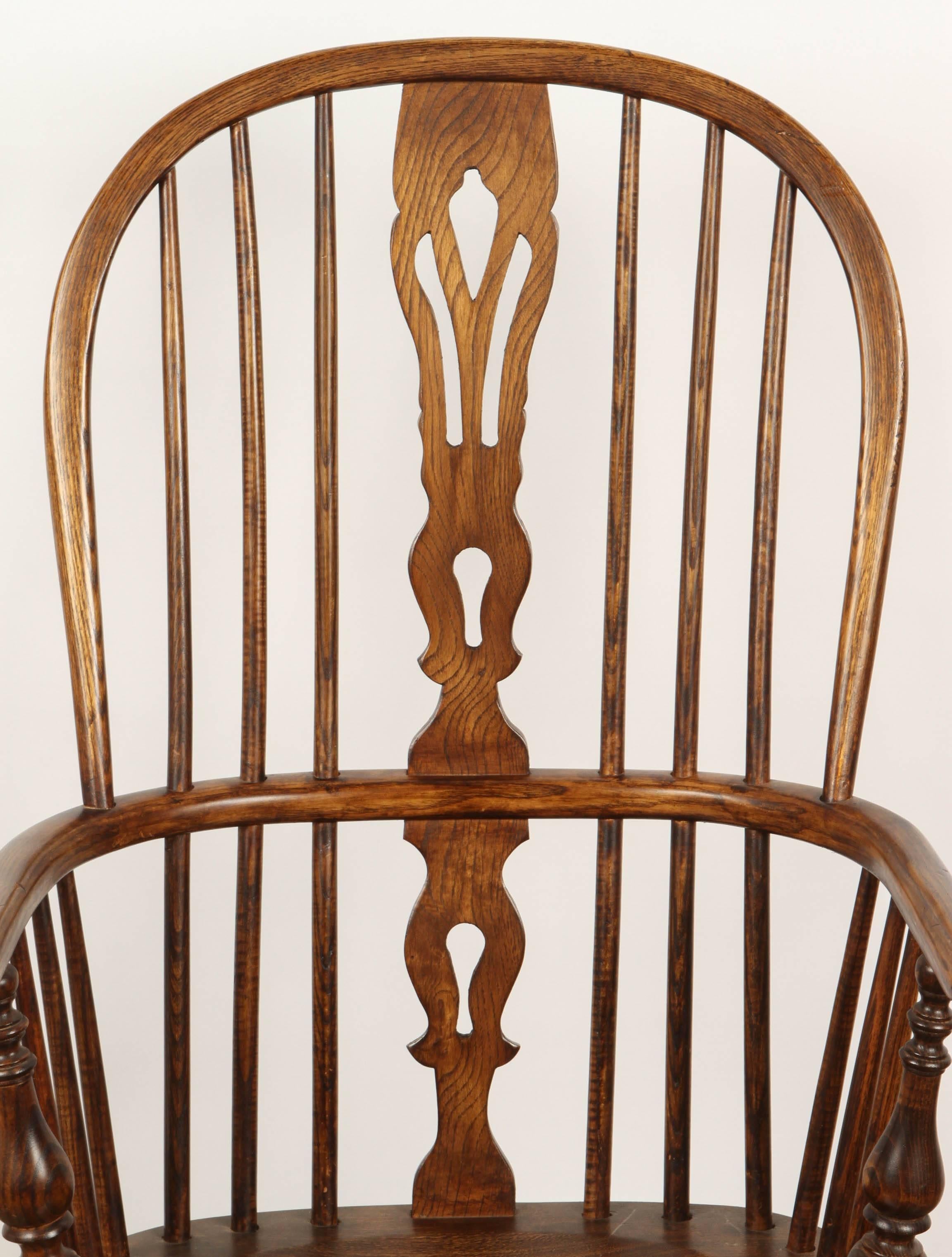 Wood One English Yew High Back Chair