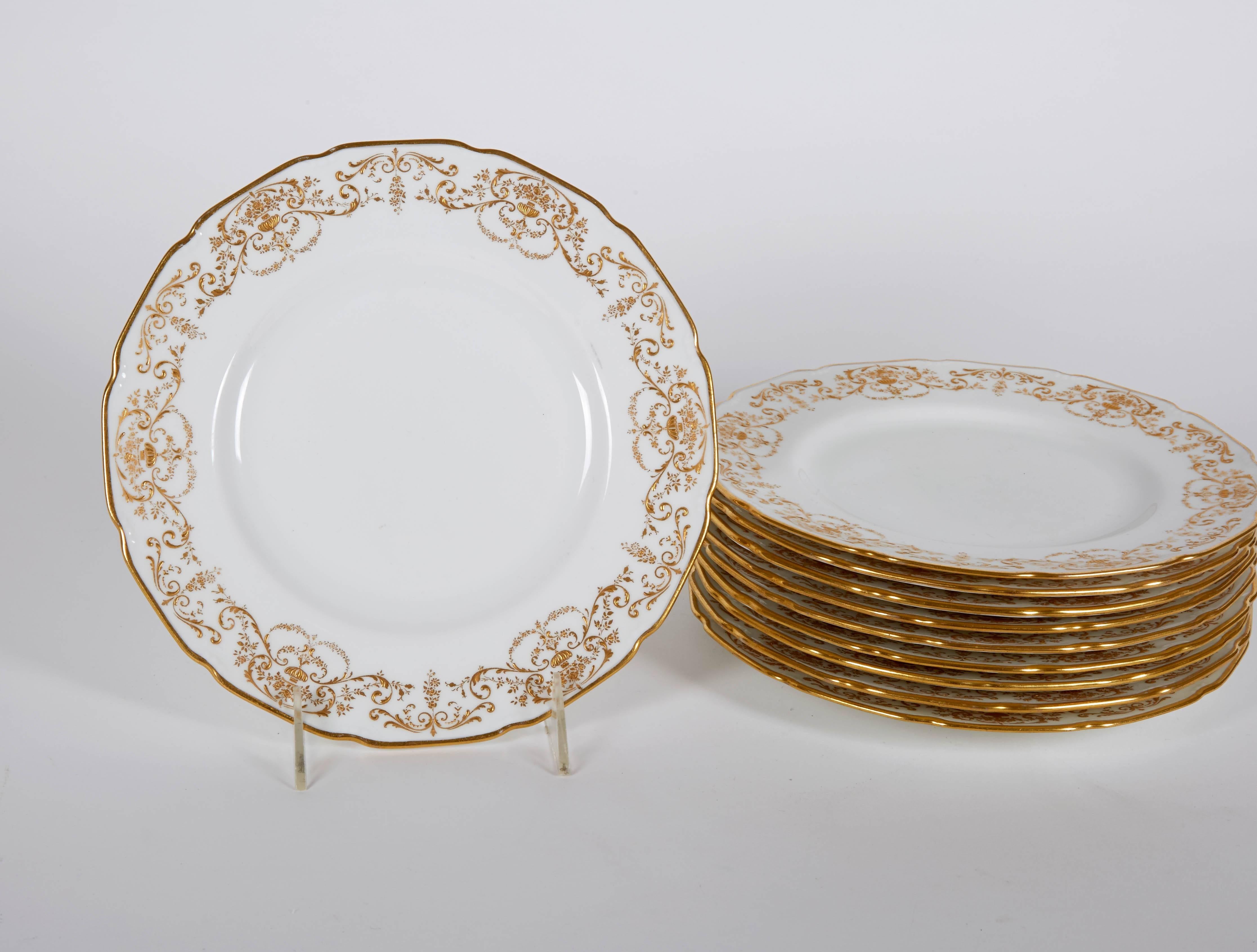 English Antique Tiffany & Company Dessert Plates