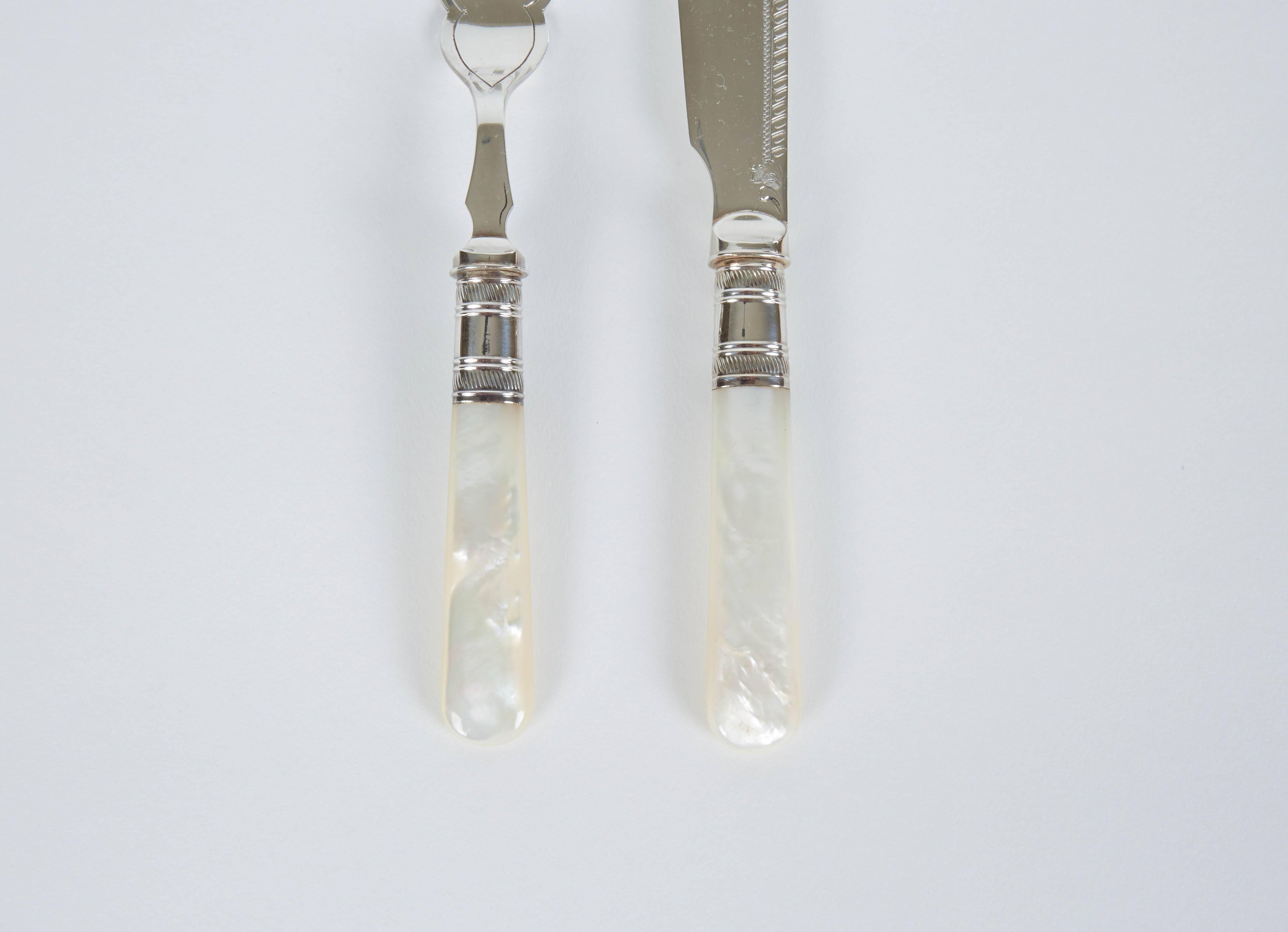 1880s English Set of Fish Knives and Forks 1